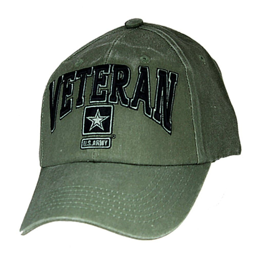 Eagle CrestU.S. Army Veteran Cap. OD Green