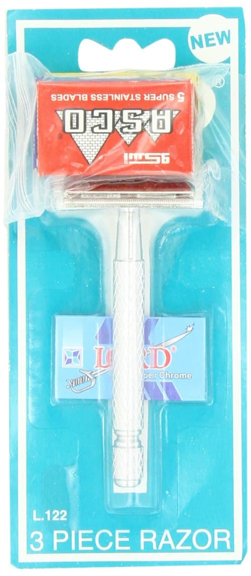 LORDTECH Double Edge Safety Razor + 15 Blades Shark ASCO BIGBEN