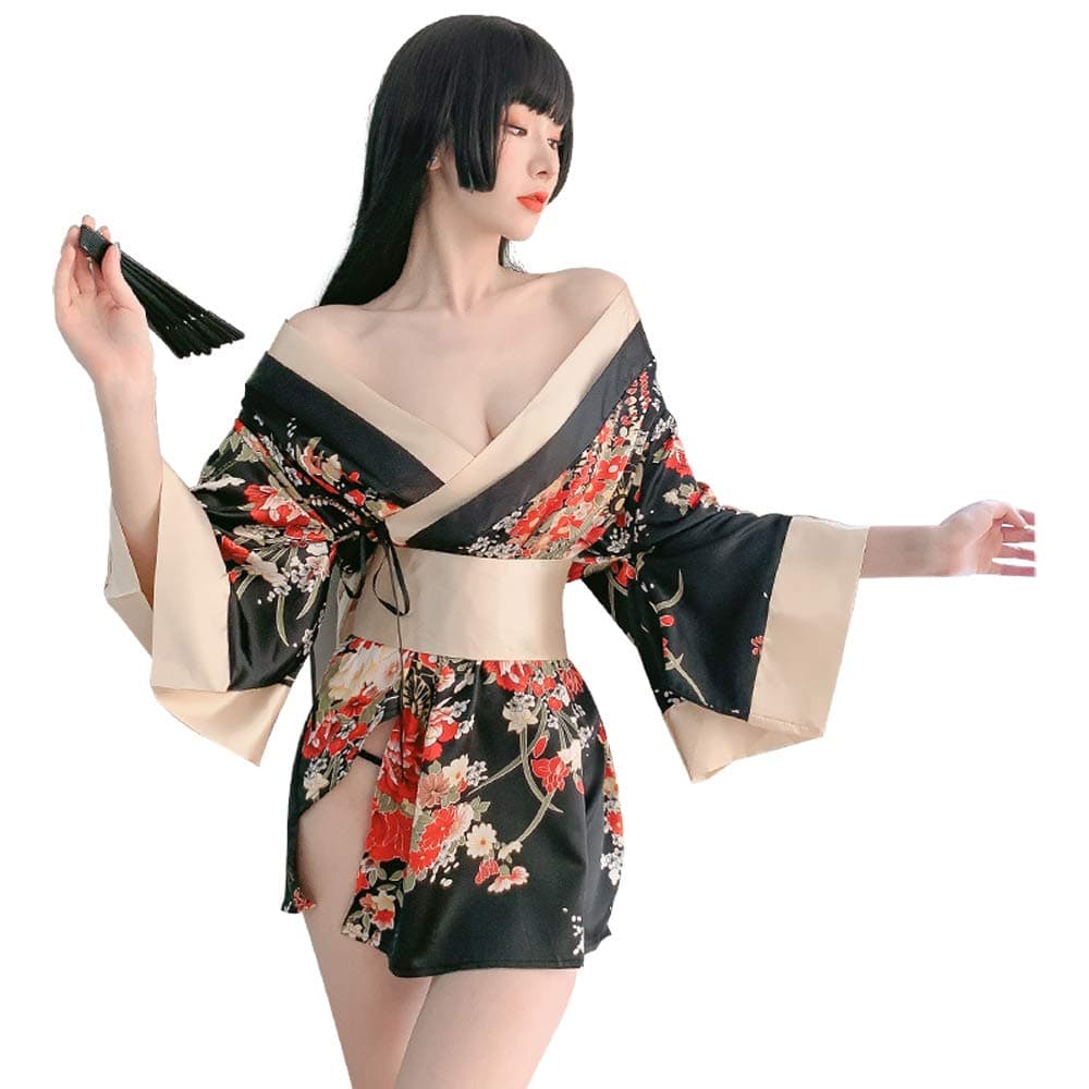 Women Lingerie Sexy Lingerie Japanese Retro Kimono Dress Cosplay Japanese Kimono Suit