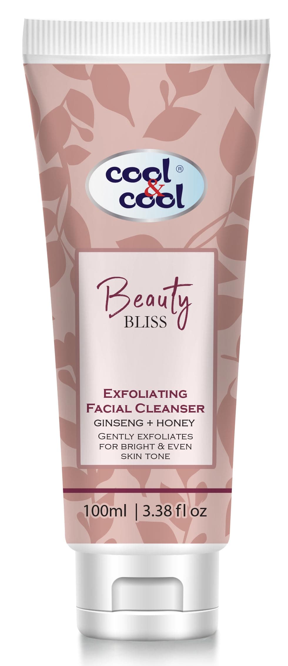 Beauty Bliss Exfoliating Facial Cleanser | Ginseng, Honey & Vitamin C; Gentle Exfoliation for Bright & Even Skin Tone, 100ml