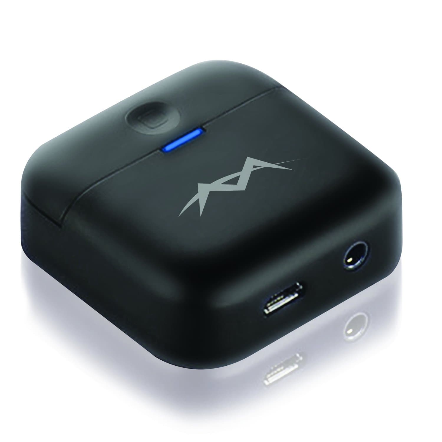 Wireless Portable Bluetooth Transmitter & Receiver for 3.5mm Audio Devices, 2 in 1 Dongle, aptX Low Latency with NO DELAY for TV, Gaming, Stereo, iphone, Speakers 8hr battery (Mini-Jack RTX)