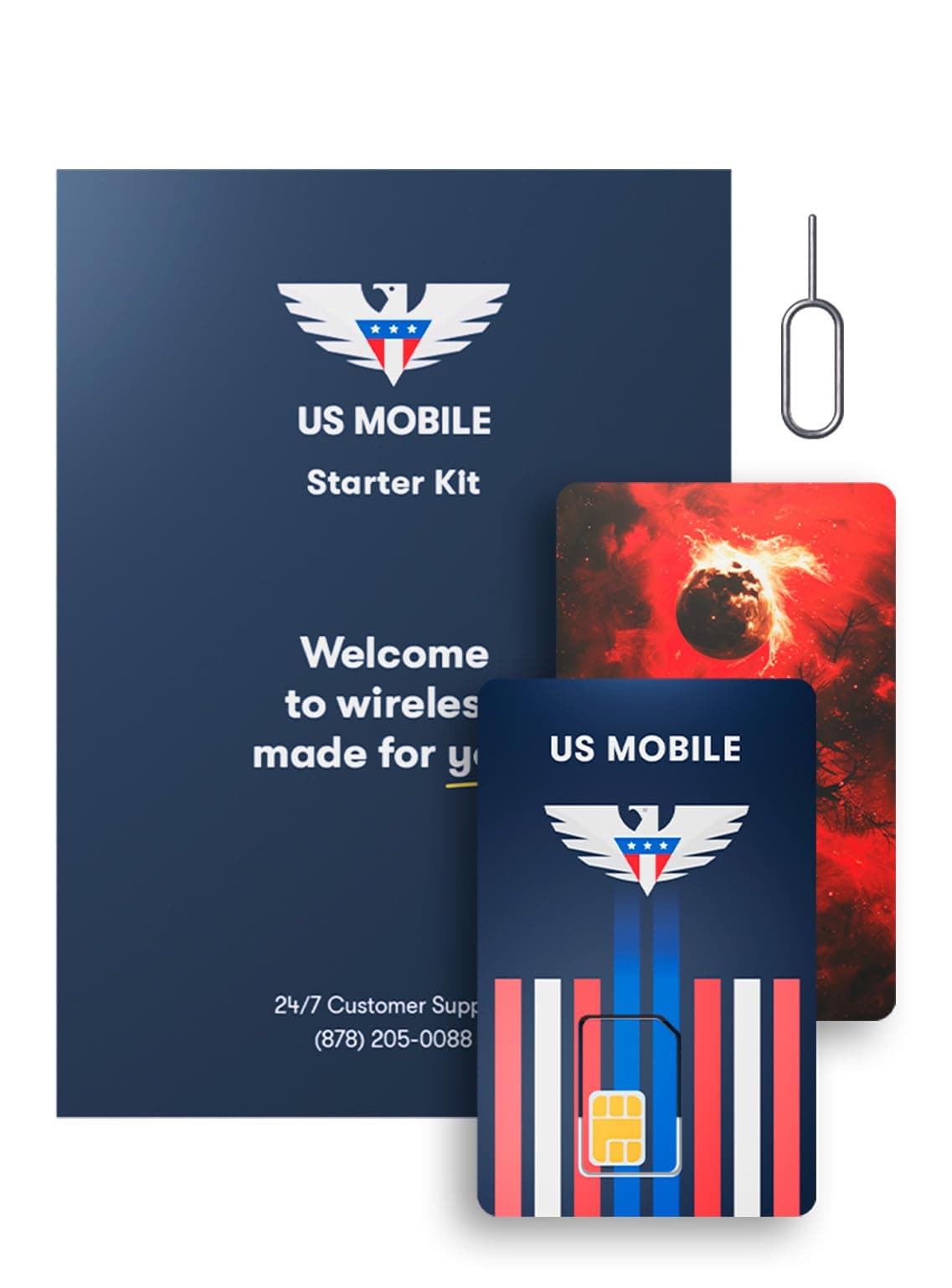 Prepaid SIM Card (US Mobile) - Custom Plans from $4/mo. Unlimited Plans from $17/mo.