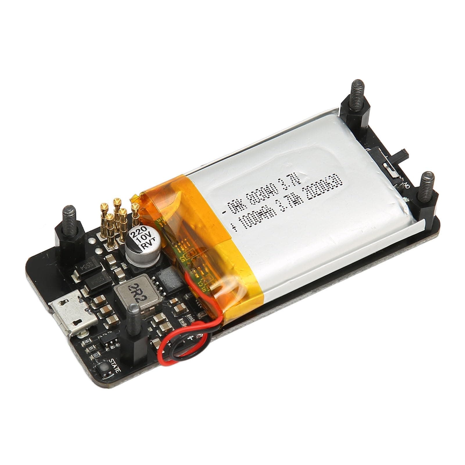 V1.2 UPS Power HAT Board, 1000mAh Battery 400mA Charging Current UPS Lite V1.2 UPS HAT Board for Pi, Integrated Serial Port Charging Power Supply Supply Battery Pack