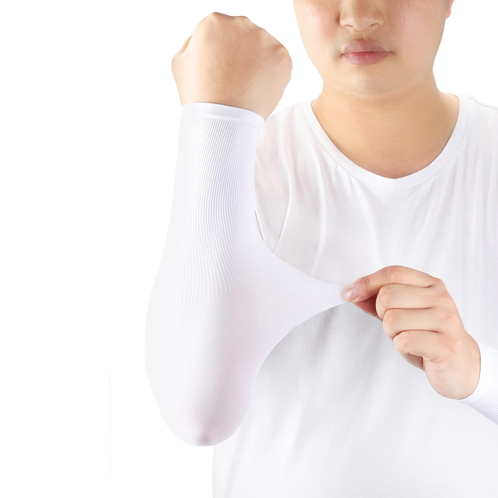 Arm Sleeves UV Protection,Arm Warmers Support Stretchy Anti-slip,Compression Sleeves to Cover Arms Womens Mens Youth for Covering Tattoo Basketball Running Cycling Gardening Outdoor