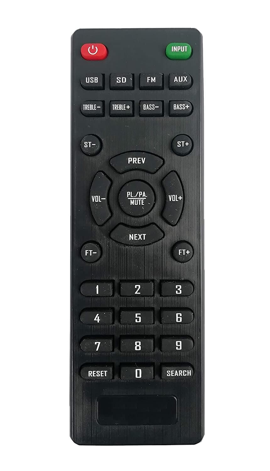 HDF Remote Control Compatible for Target & Jack Martin JM Z 5 Bluetooth Woofer Home Theatre Remote - Please Match The Image with Your Old Remote (Black)