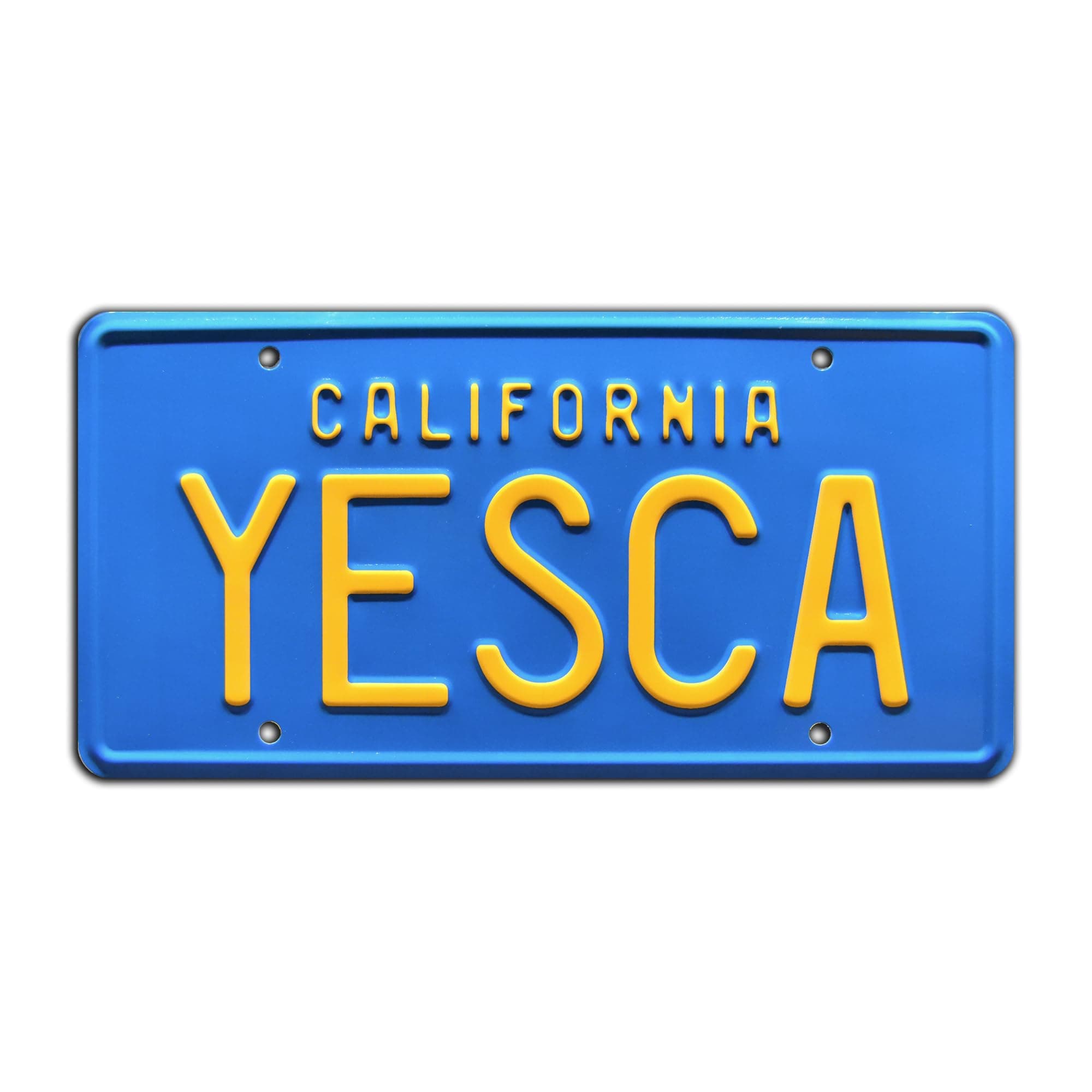 Celebrity Machines Cheech & Chong's Up in Smoke | Fiberweed Van | YESCA | Metal Stamped Vanity Prop License Plate