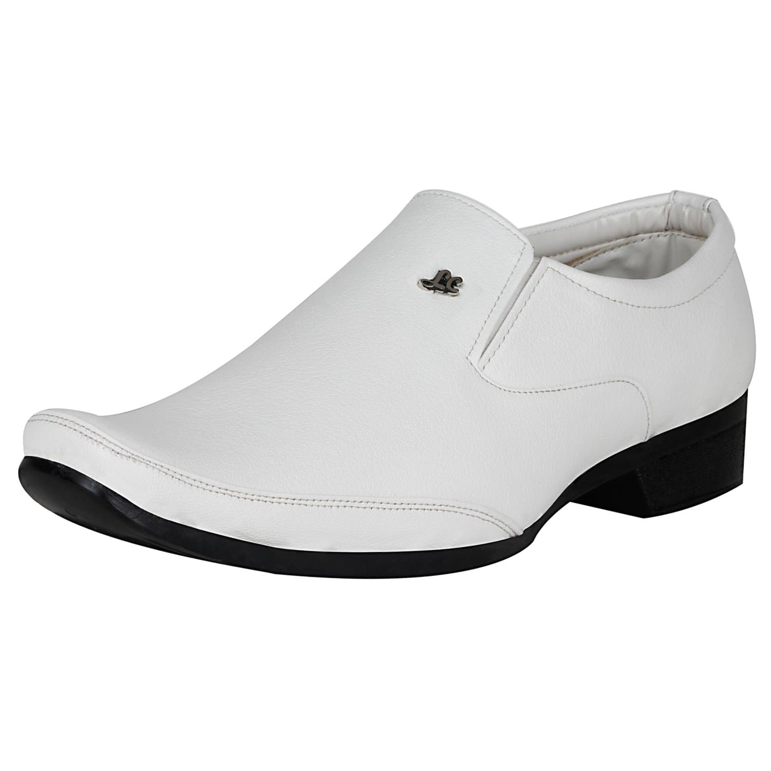 Kraasa Men's White Synthetic Formal Shoes - 9
