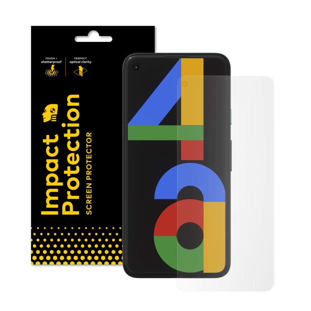 RhinoShield Screen Protector compatible with [Pixel 4a (4G)] | Impact Protection - High Strength Impact Damping/Dispersion Technology - Clear and Scratch Resistant Screen Protection