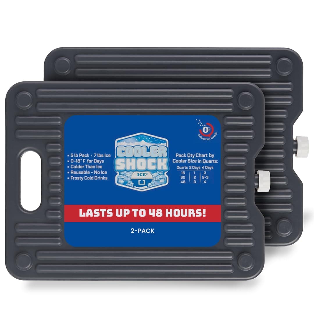 Ice Packs - Reusable, Premium, Large Pack and Lunch Set for Long Term Use - Cools Faster Than Ice - Cooler Accessories