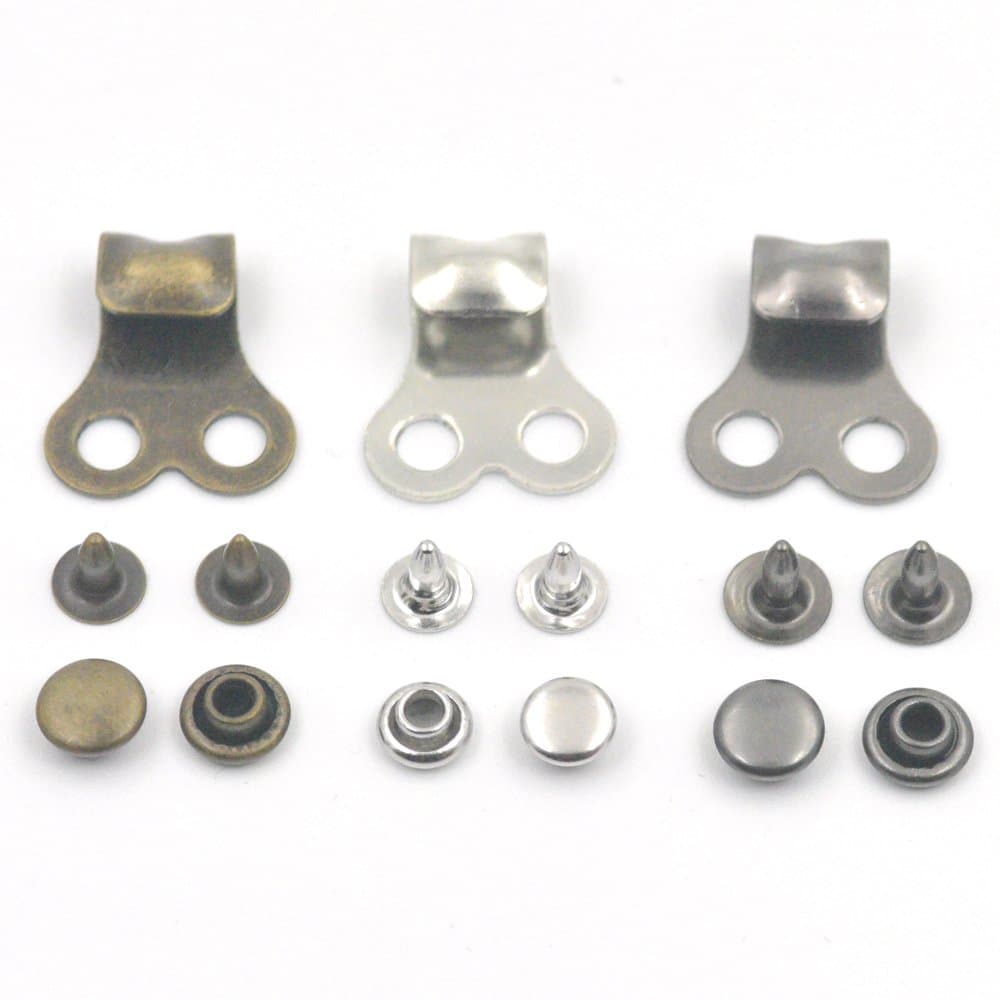 20 Sets - Boot Hooks Lace Fitting With Rivet Buckle For Repair Camp Hike climb Leather Boot Shoes