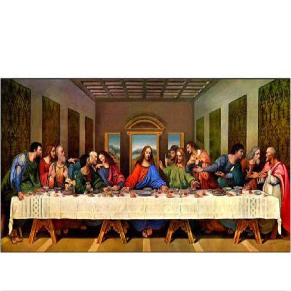 Diamond Painting Jesus Last Supper 5D Full Square Diamond Daimond Painting Diamond Embroidered Cross Stitch Handmade