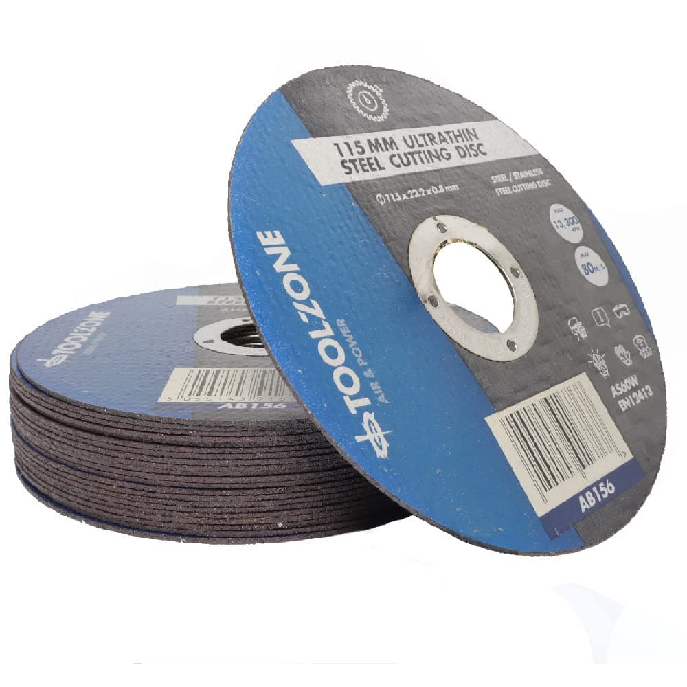 (10PK) 115mm Metal Cutting Discs - Stainless Steel Mild Steel Iron Ultra Thin Profile Slitting Discs Fast and Clean Cutting