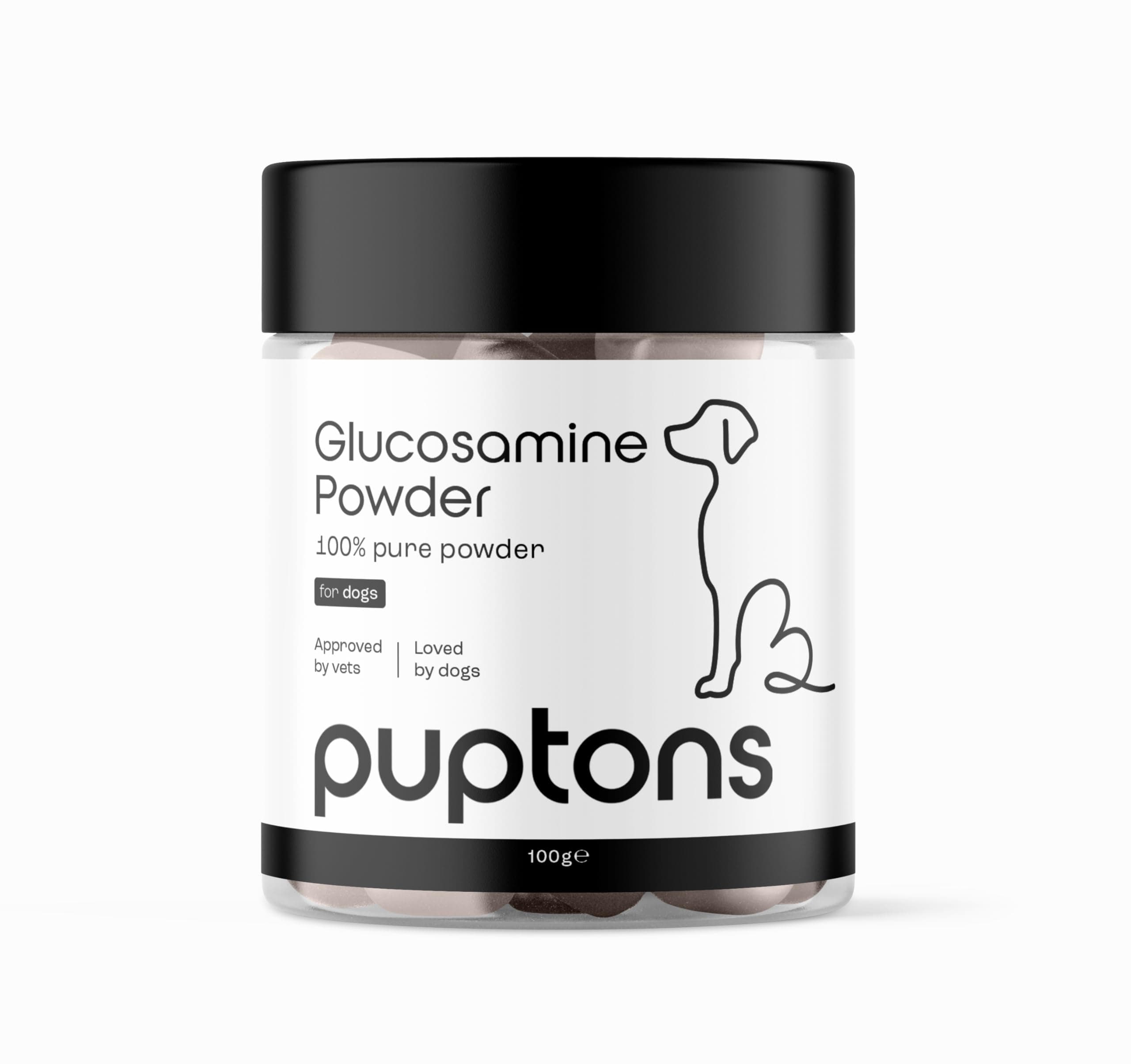 Puptons Glucosamine Powder for Dogs 100g (200 servings) | Puptons