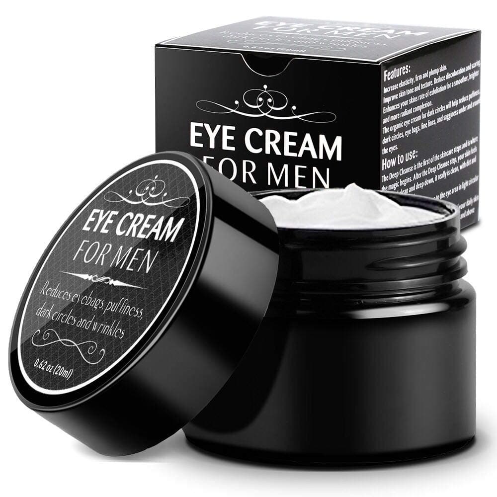 Eye Cream for Men-Kinbeau Eye Cream for Men,Anti-Aging Eye Cream,Total Eye Balm To Reduce Puffiness, Wrinkles, Dark Circles and Under Eye Bags (Black)