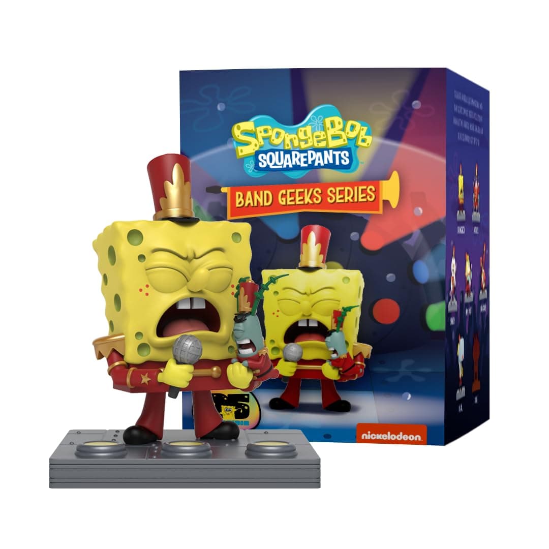 Mighty Jaxx SpongeBob SquarePants Band Geek Series | Blind Box Collectible Figurines | One Pack - Contains One Random Figure