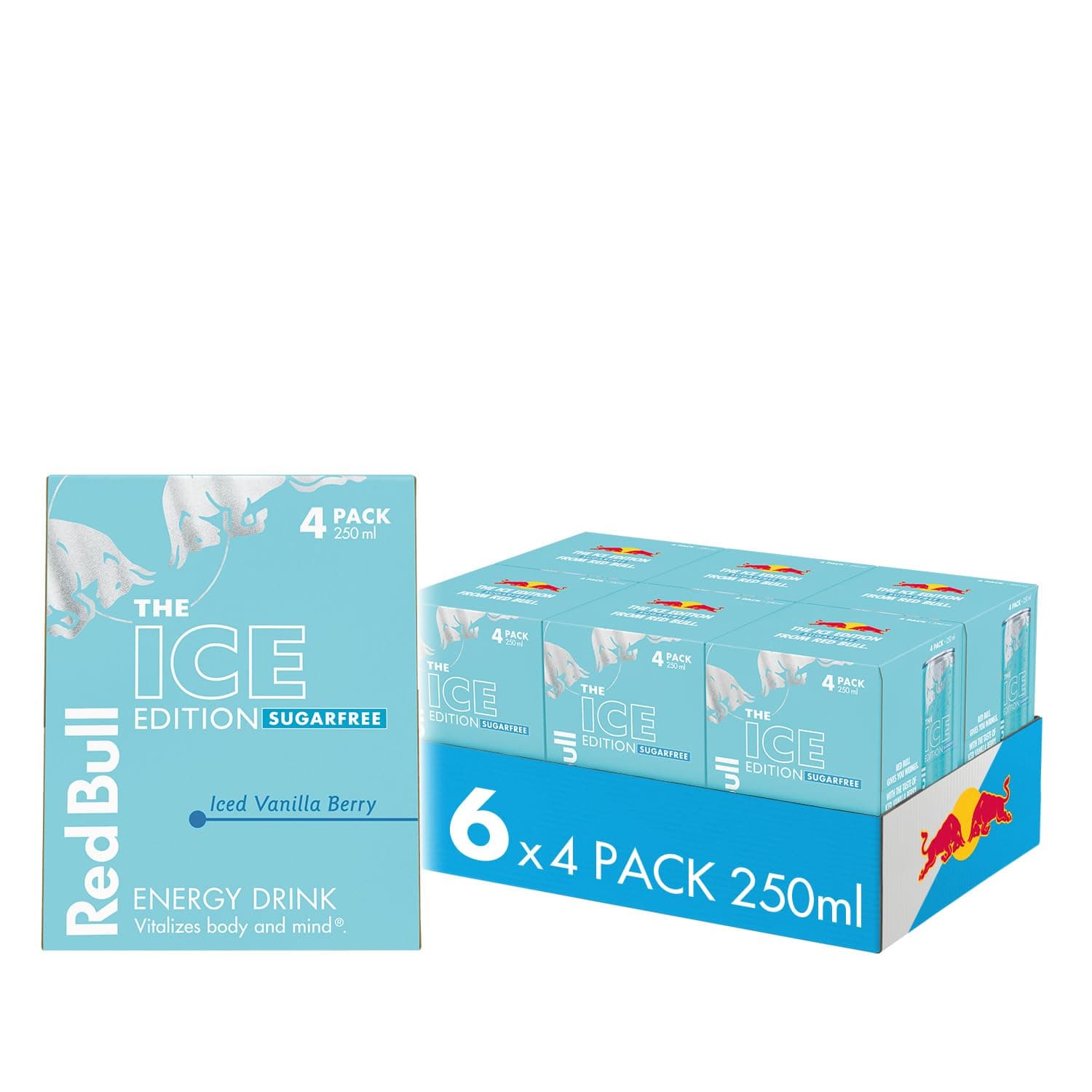 Ice Edition Sugarfree Iced Vanilla Berry 250ml 4 Pack (Pack of 6)