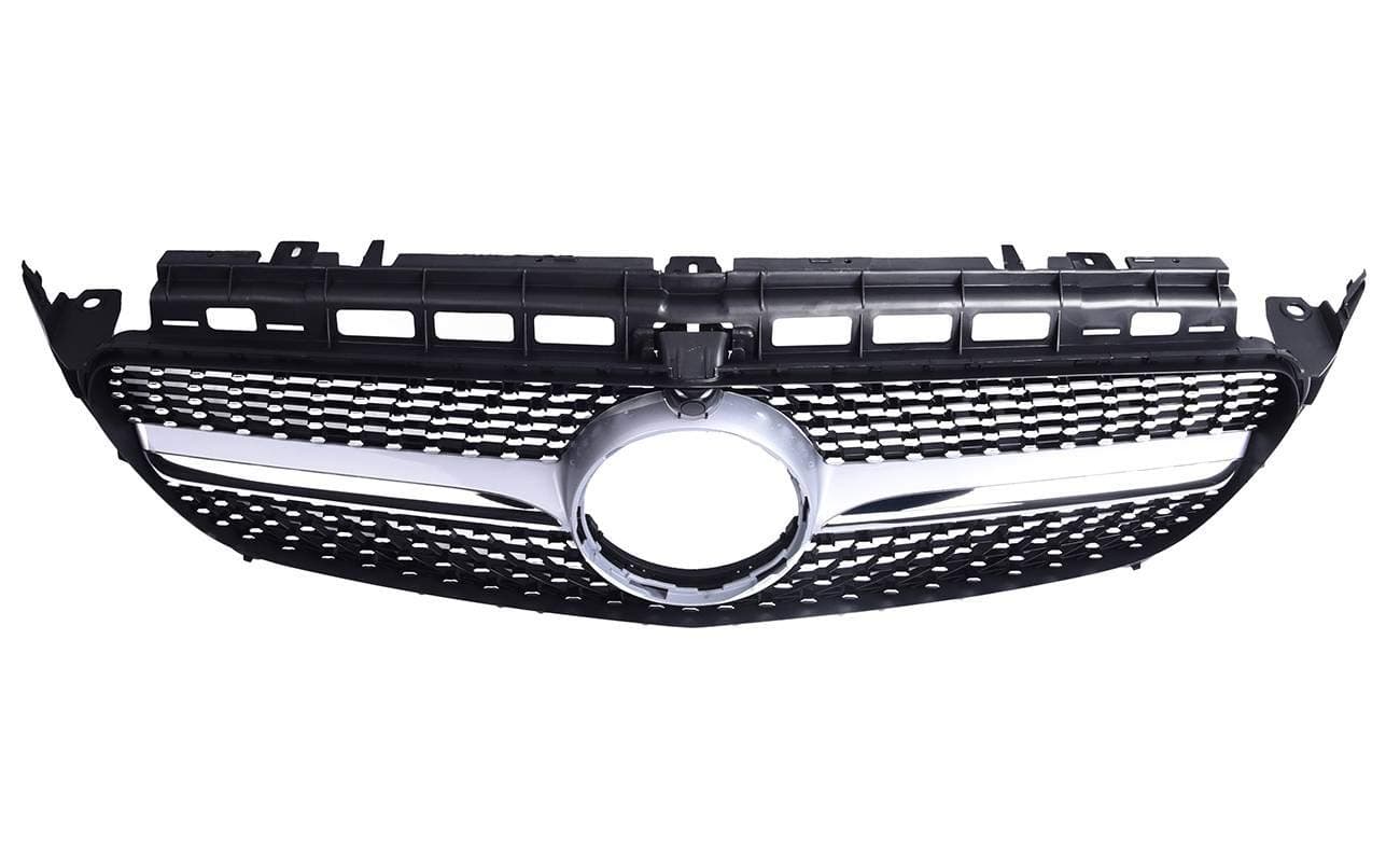 Bapmic 2138880223 Front Silver Diamond Star Grille w/Camera for Mercedes-Benz W213 E200 E250 E300 E400