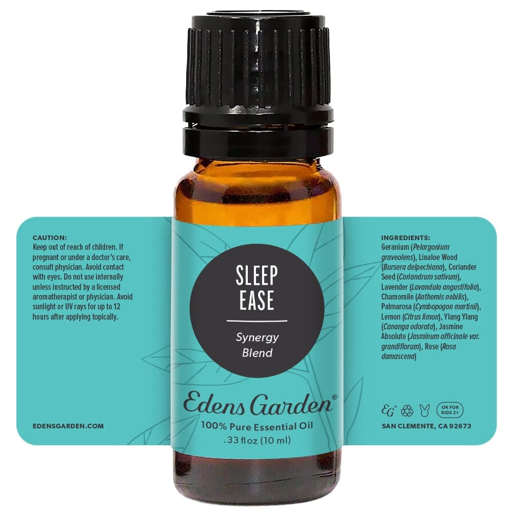 Edens Garden Sleep Ease Essential Oil Blend- 100% Pure Premium Grade, Undiluted, Natural, Therapeutic, Aromatherapy, The Best for Diffusing, Candle, Humidifiers, Kid Safe 10 ml (.33 fl oz)