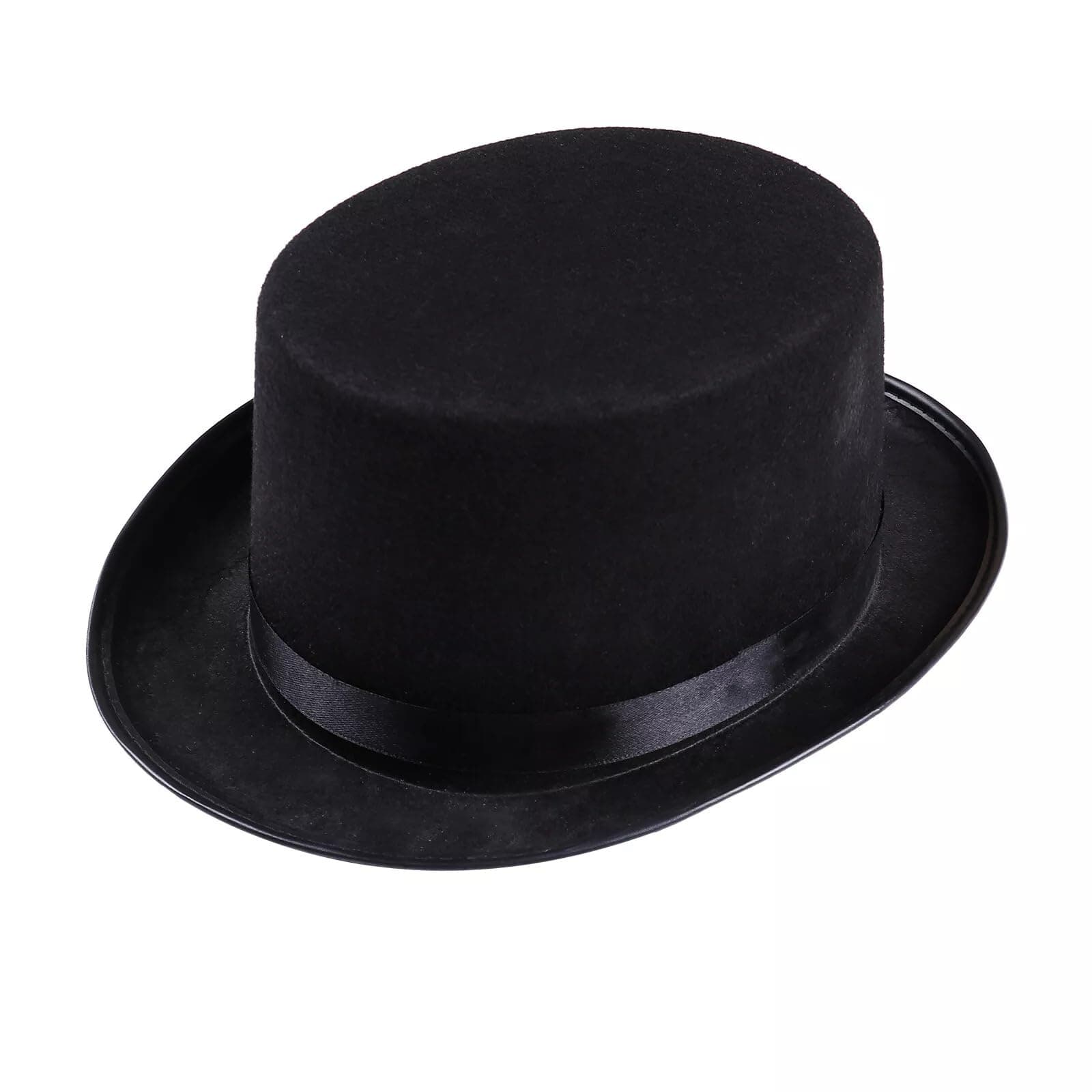 Partysanthe Black Halloween Magician Magic Hat Jazz Hats for Women Men Cosplay Costumes 1pcs