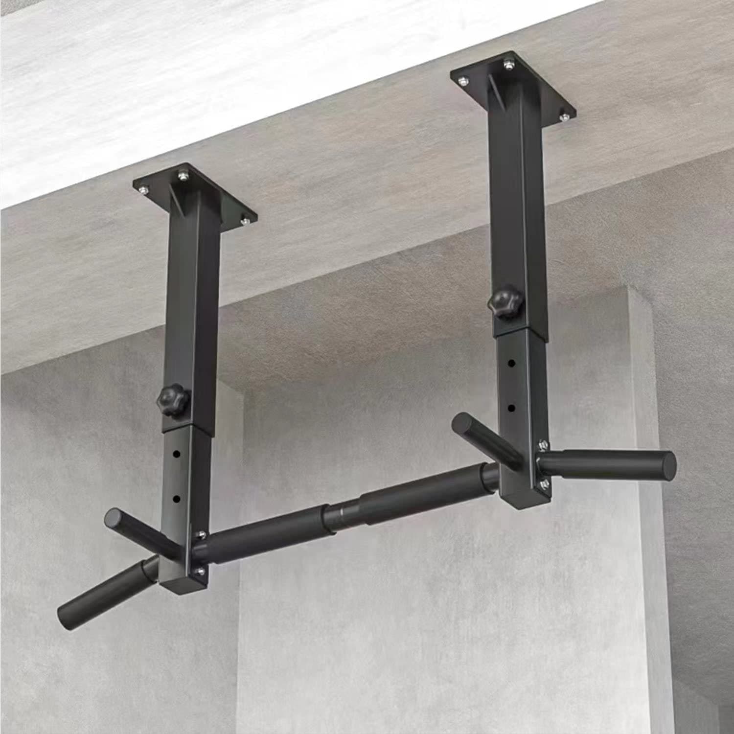 Wall Mount Pull Up Bar, Joist Beam Rafter Mount Pull-up Bar, Ceiling Mounted Chin Up Bar for Home Gym with Punching Bag Hanger