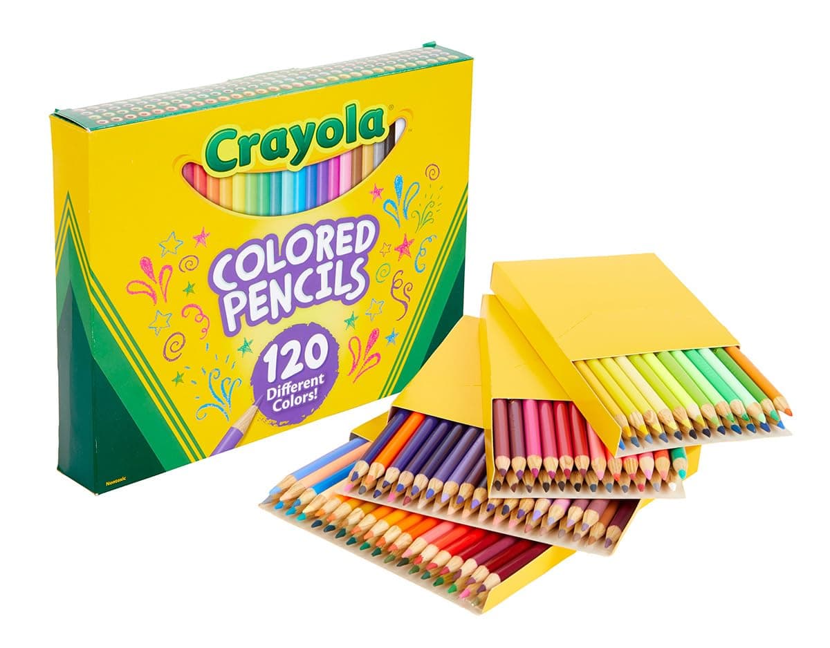 Colored Pencils Set for Kids (120ct), Coloring Book Pencils, Essential Easter Basket Stuffers, Bulk Colored Pencils for Boys & Girls, Ages 3, 4, 5