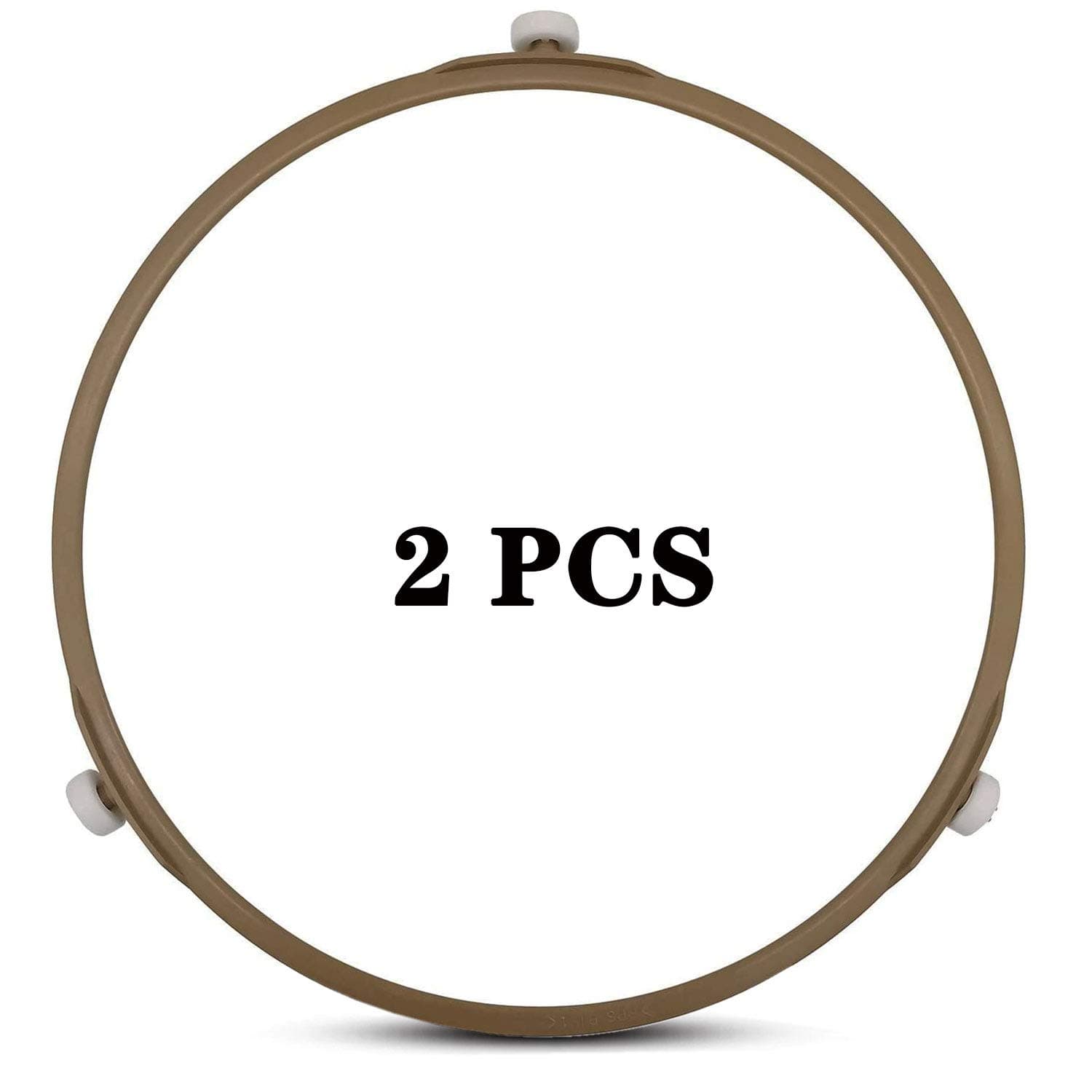 Microwave Turntable Ring,8.7 Inch Microwave Oven Tray Rotating Roller Support Ring Large Glass Plate Tray Wheel Ring(2 PCS),Roller Height 15 mm