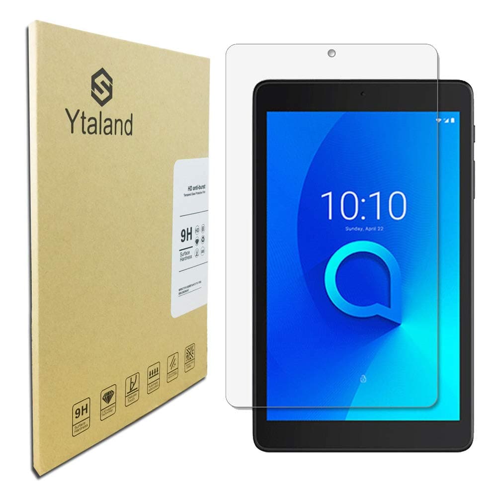 Ytaland Tempered Glass for Alcatel Joy Tab/Joy Tab 2 / Joy Tab Kids and Alcatel 3T (8 inch), Anti-Fingerprints Thin Screen Protector for Alcatel 3T 8 inch Tablet