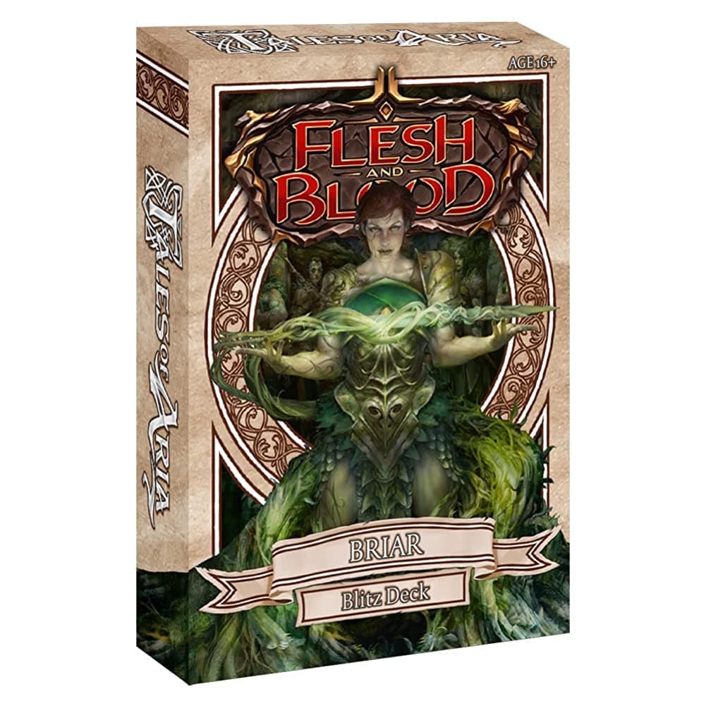 Flesh & Blood TCG: Tales of Aria Blitz Deck (Briar) - Elemental Runeblade - Ready to Play - Includes Rainbow Foil Hero Card - 2 Players - Age 192+