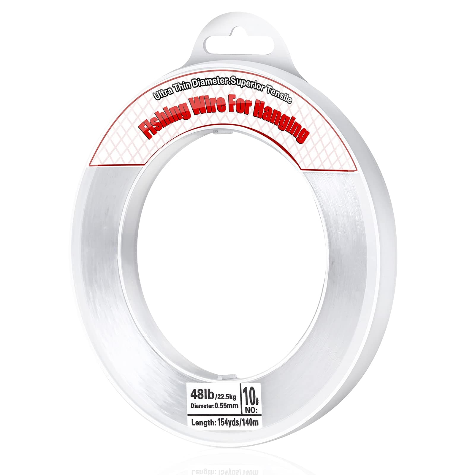 Clear Fishing Wire, Acejoz 656FT Fishing Line Clear Invisible Hanging Wire Strong Nylon String Supports 40 Pounds for Balloon Garland Hanging Decorations