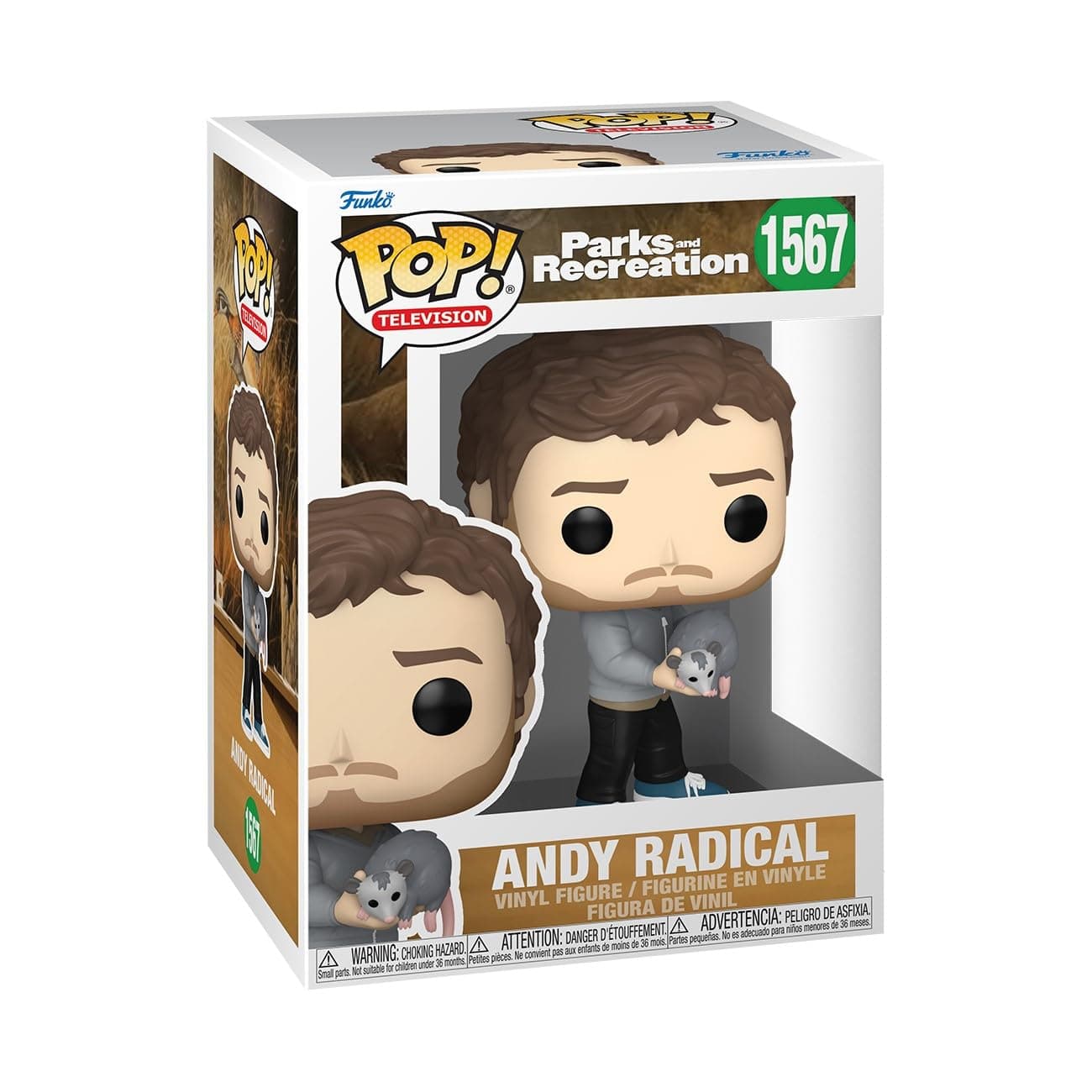 POP! TV: Parks & Recreation 15th Anniversary – Andy Radical - Collectable Vinyl Figure - Gift Idea - Official Merchandise - for Kids & Adults - TV Fans - Model Figure for Collectors and Display