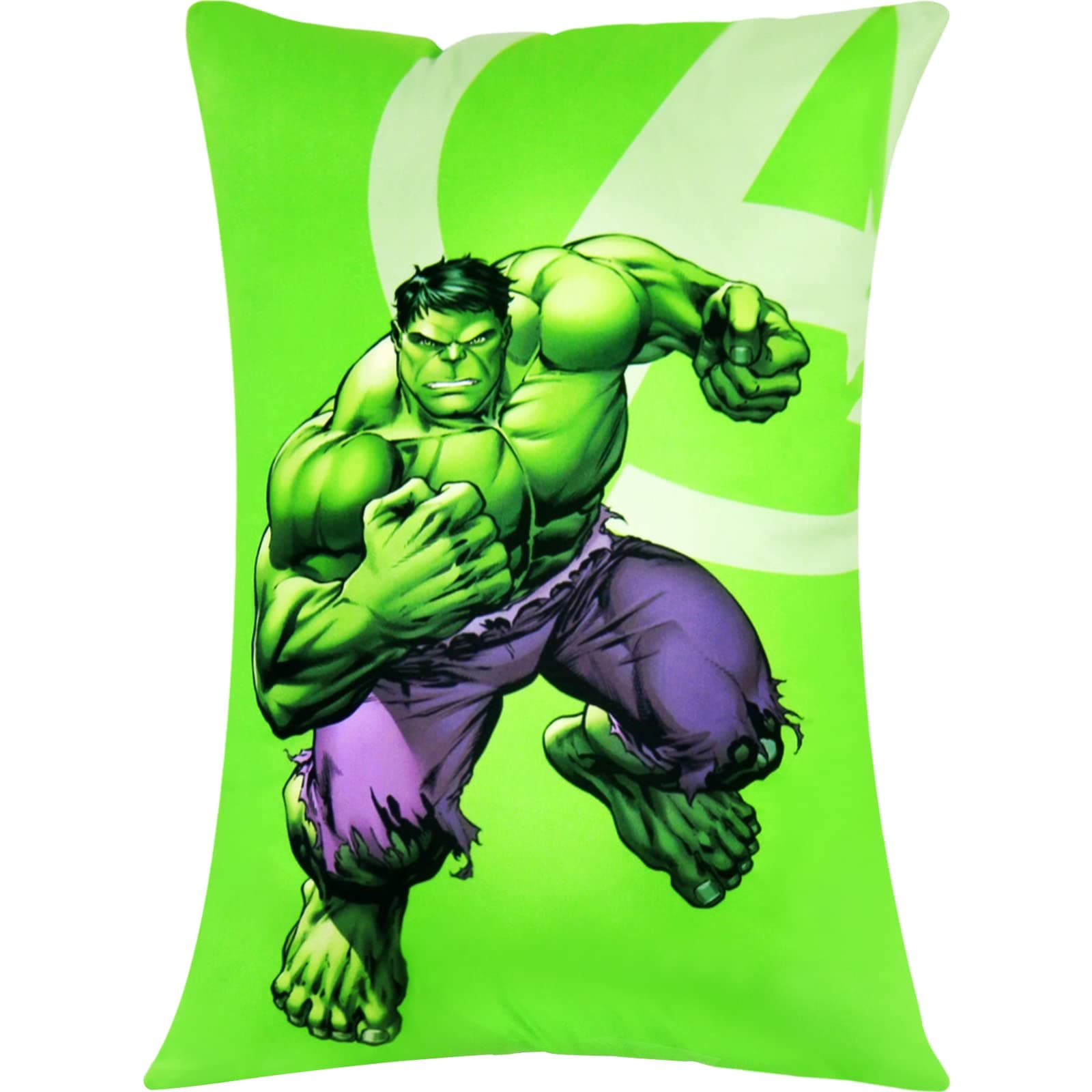 16"x 24" F005 Incredible Hulk Pillow Cover Avenger Cushion Cover for Sofa Home Car Decorative Pillow Zipper Pillowcase