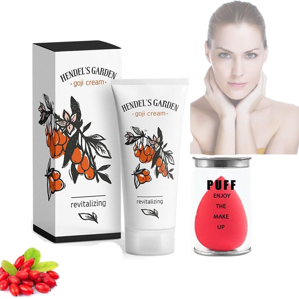 Hie Gogi Cream Revitalizing Anti-ageing Anti-Wrinkle Facial and Neck Cream with Powder Puff – 50ml