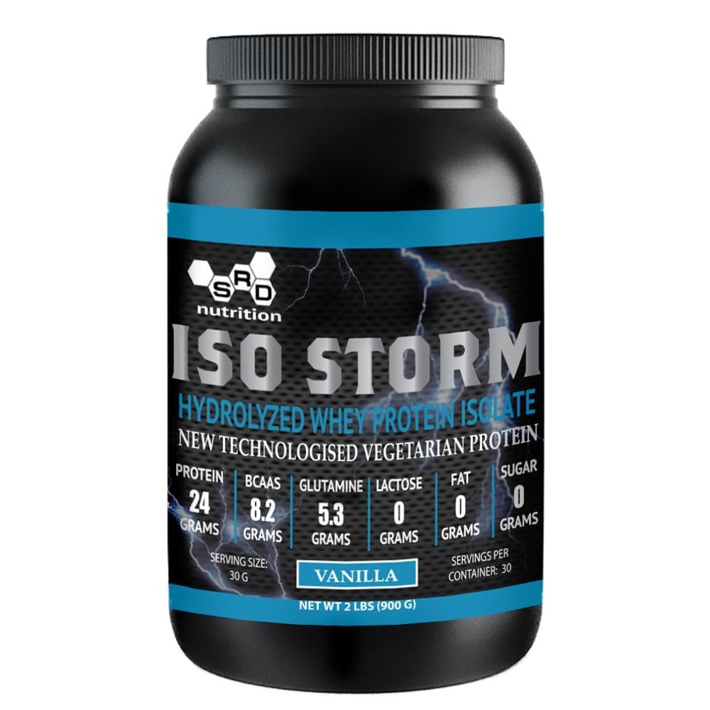 Isostorm, Whey Protein Powder, Hydrolyzed Whey, Vegetarian Protein, Vanilla, 2 Pound