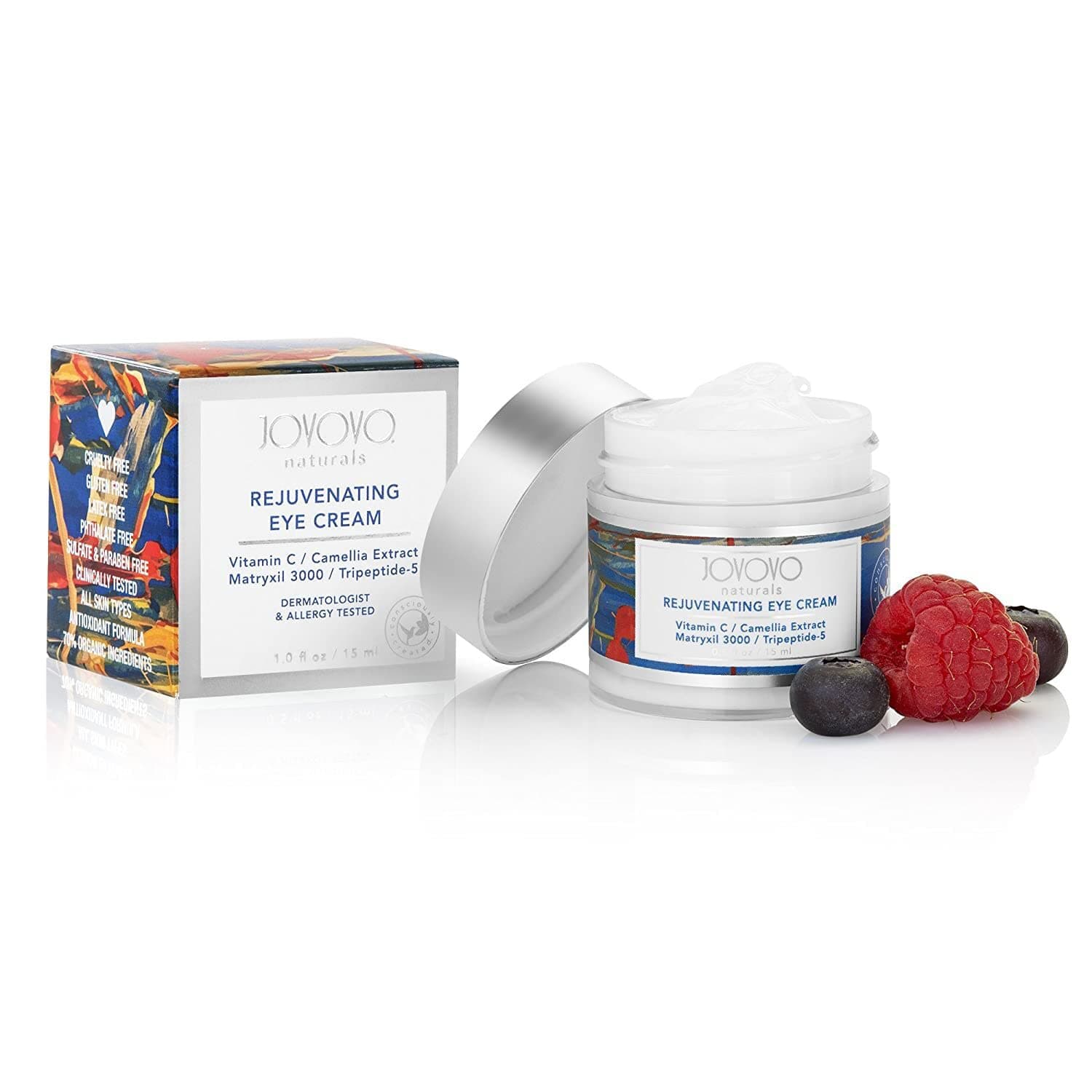 Naturals Rejuvenating Eye Cream – Under Eye Cream for Dark Circles and Puffiness w/Vitamin C & Tri-Peptides – Fine Lines, Bags & Dark Circles Under Eye Treatment for Women & Men (1 Fl Oz)