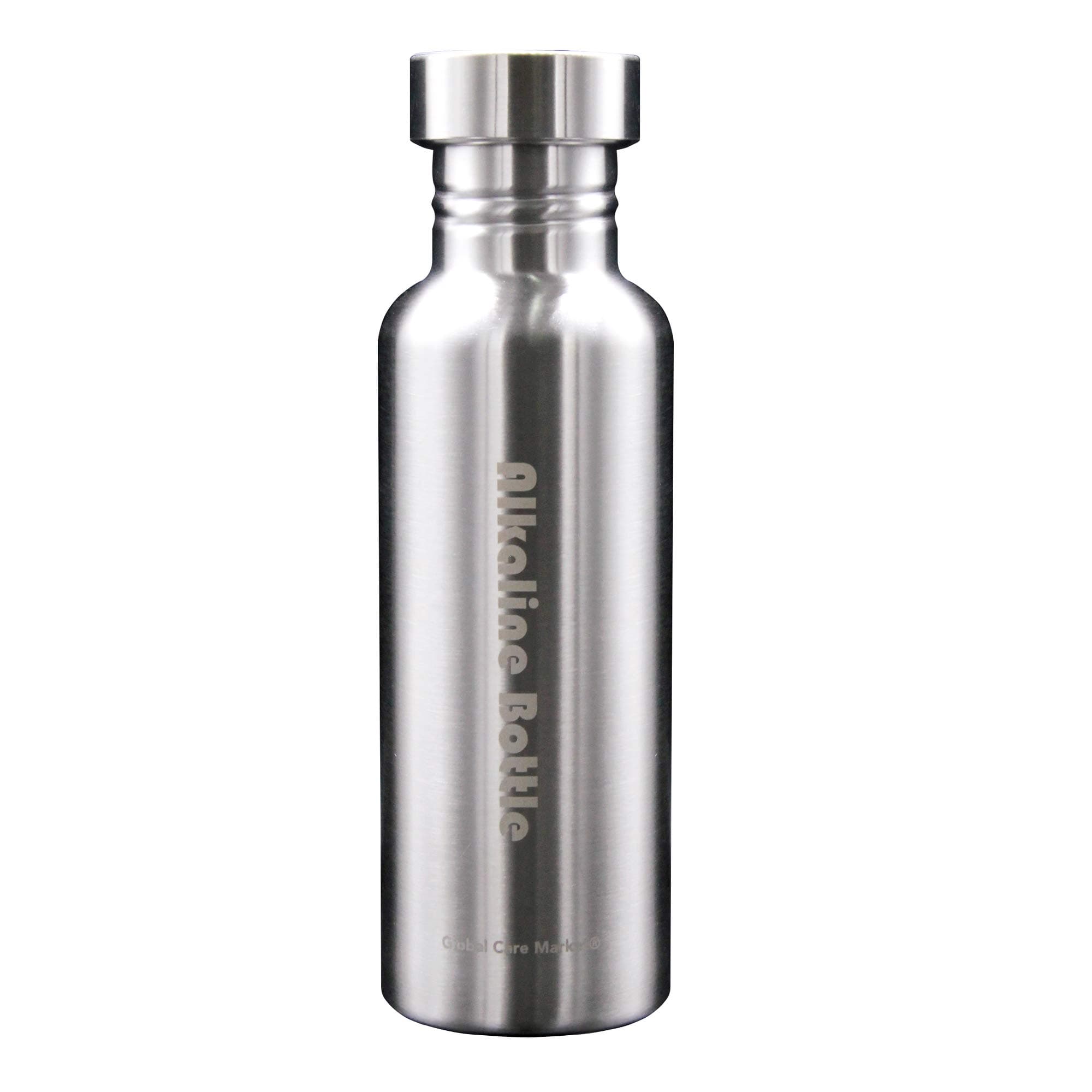 Global Care MarketAlkaline Water Bottle - Stainless Steel Filtered, Nano Energy, Enhances Drinking Water (680ml)