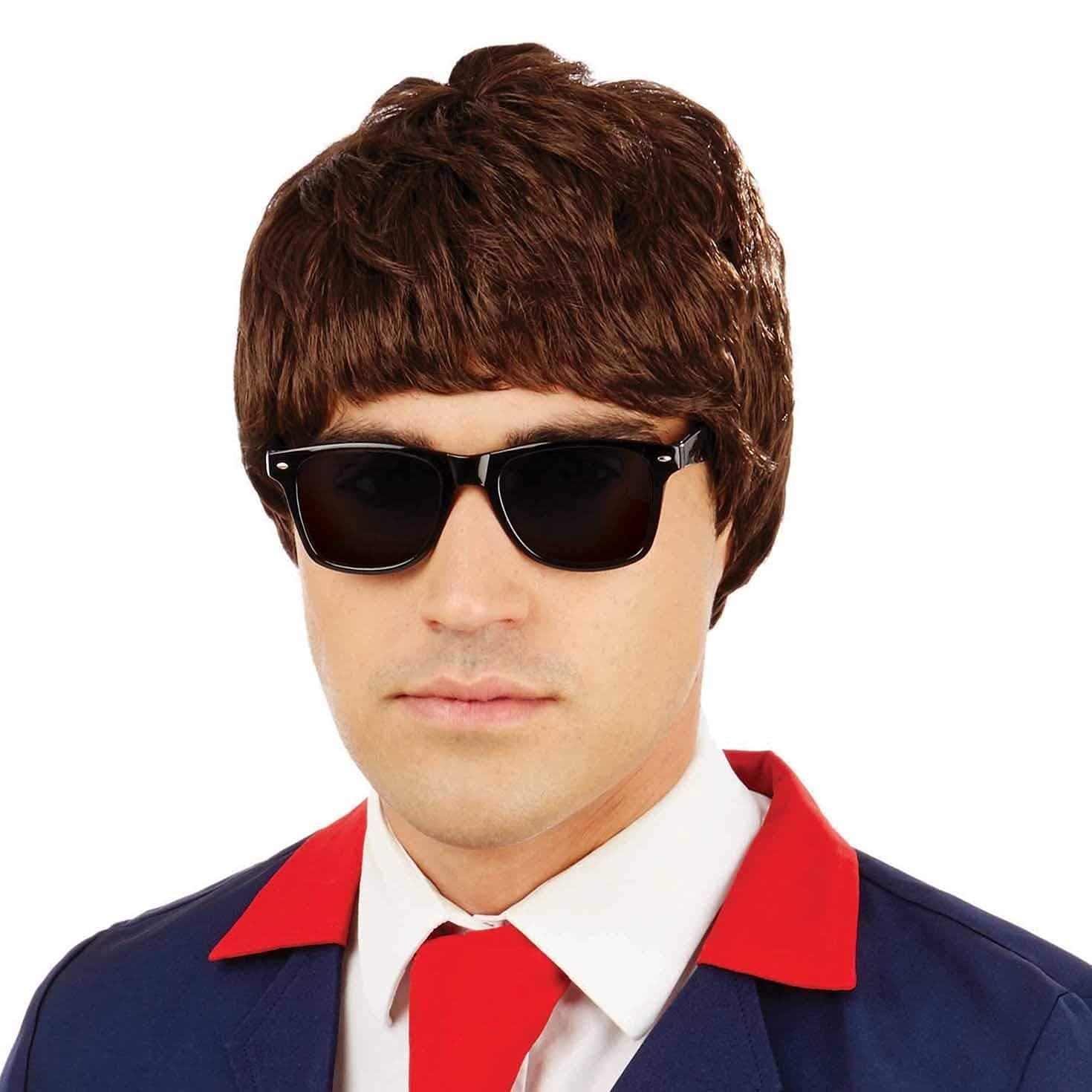 Fun Shack 60S Mens Wig, 60S Wigs Men, 60s Wig for Boy Band Dress Up, 60s Mod Mens Wigs One Size