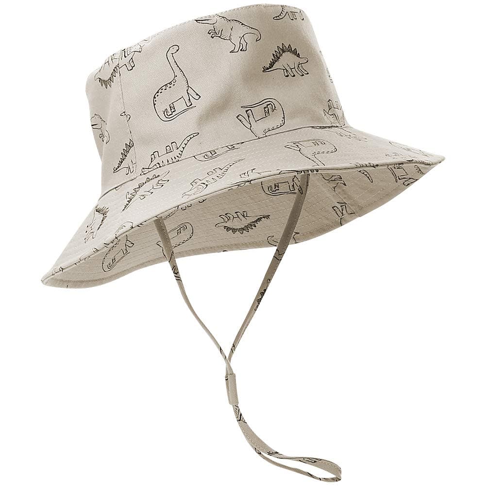 ORVINNER Baby Sun Hat Cotton, Toddler UPF 50+ Sun Protection Beach Bucket Hat Kids Boys Girls Wide Brim Summer Play Hat