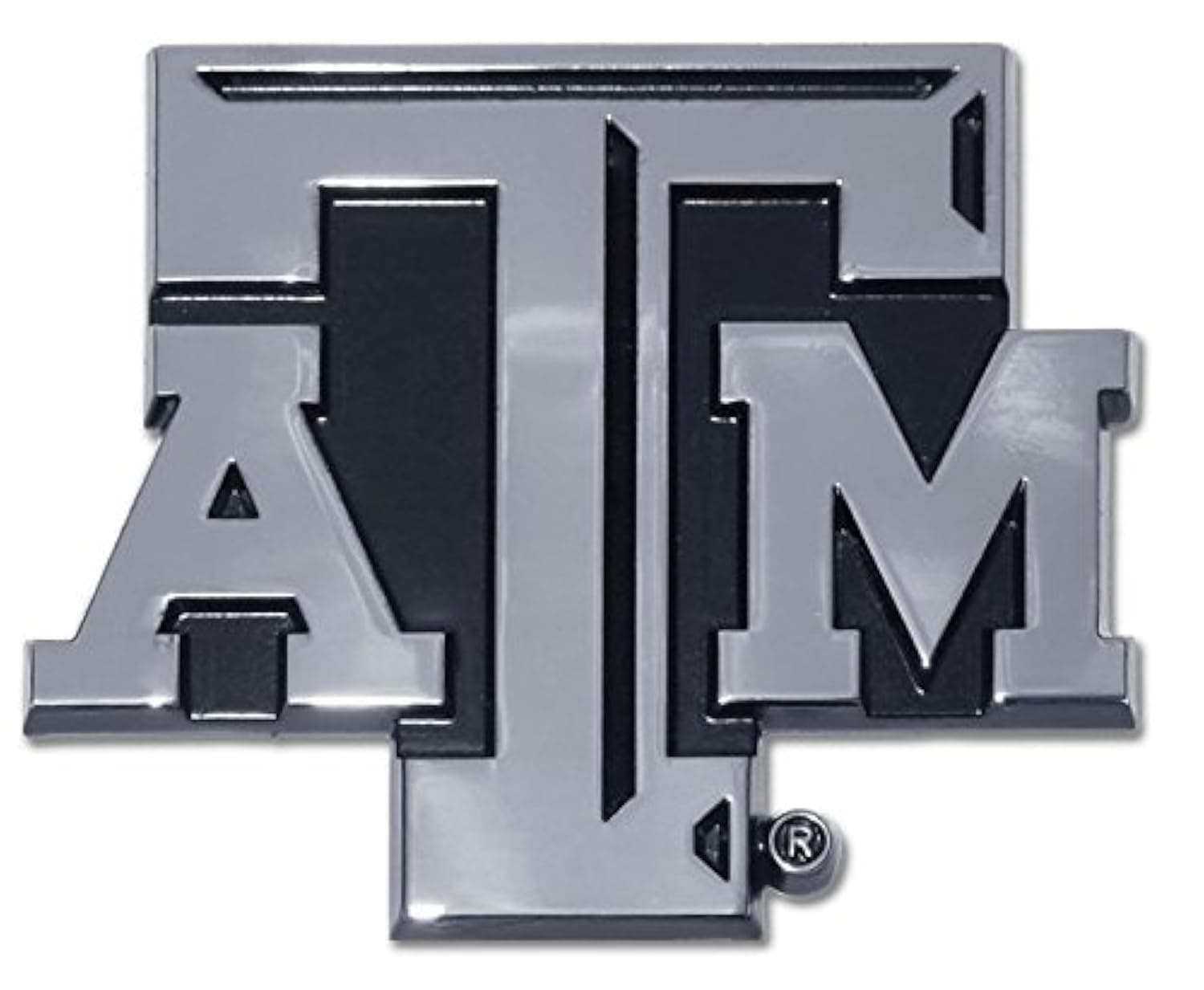 Texas A&M Metal Auto Emblem - Modern "Shadow" Design
