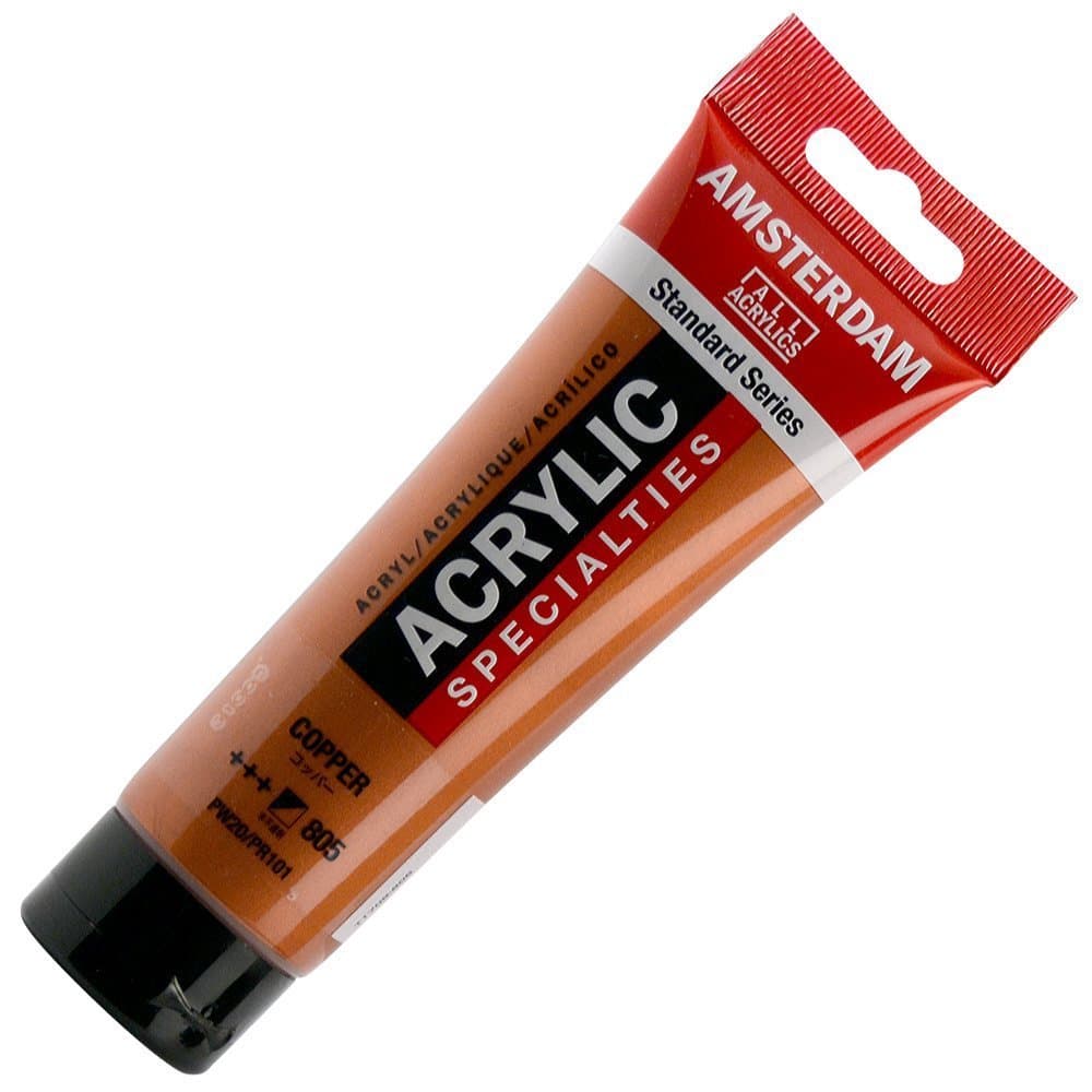 Amsterdam Acrylics Specialities 120 ml Tube - Metallic & Fluorescent Colors - Copper