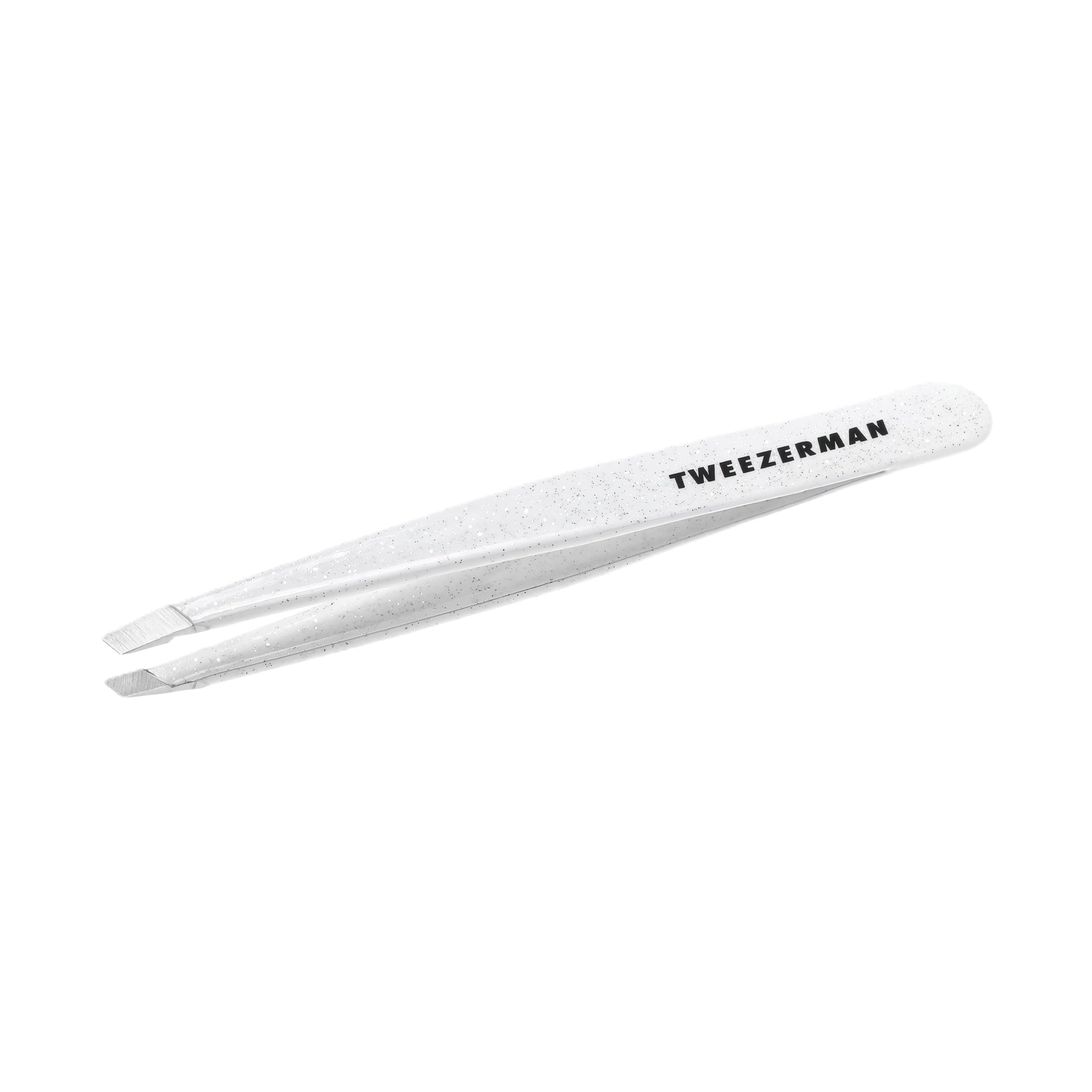 Tweezerman Exclusive Moon Dust Slant Tweezer - Hair Removal Tweezers, Stainless Steel