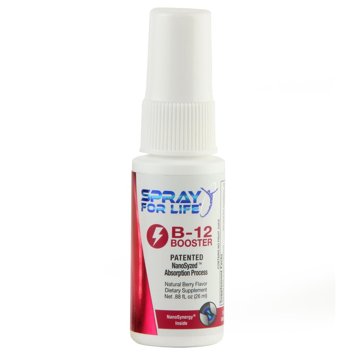 Spray for Life® B12 Patented Spray with Nanotechnology 1oz – 99% Pure Pharmaceutical Grade B12, NOT 1%, Like Many Others - Liquid for Adults & Seniors -Natural Berry Flavor- 30 Day Supply