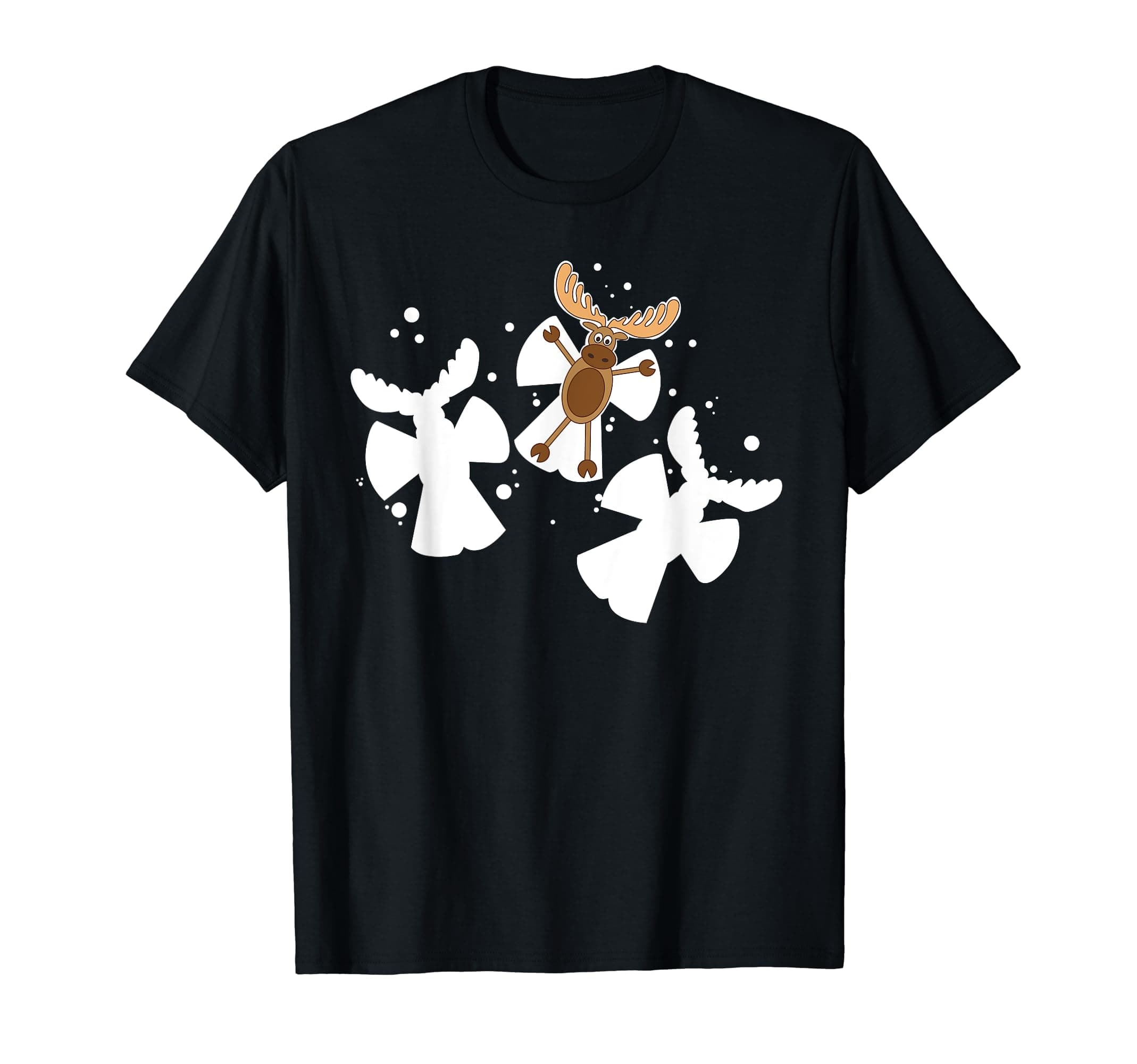 Moose Snow Angel t-shirt