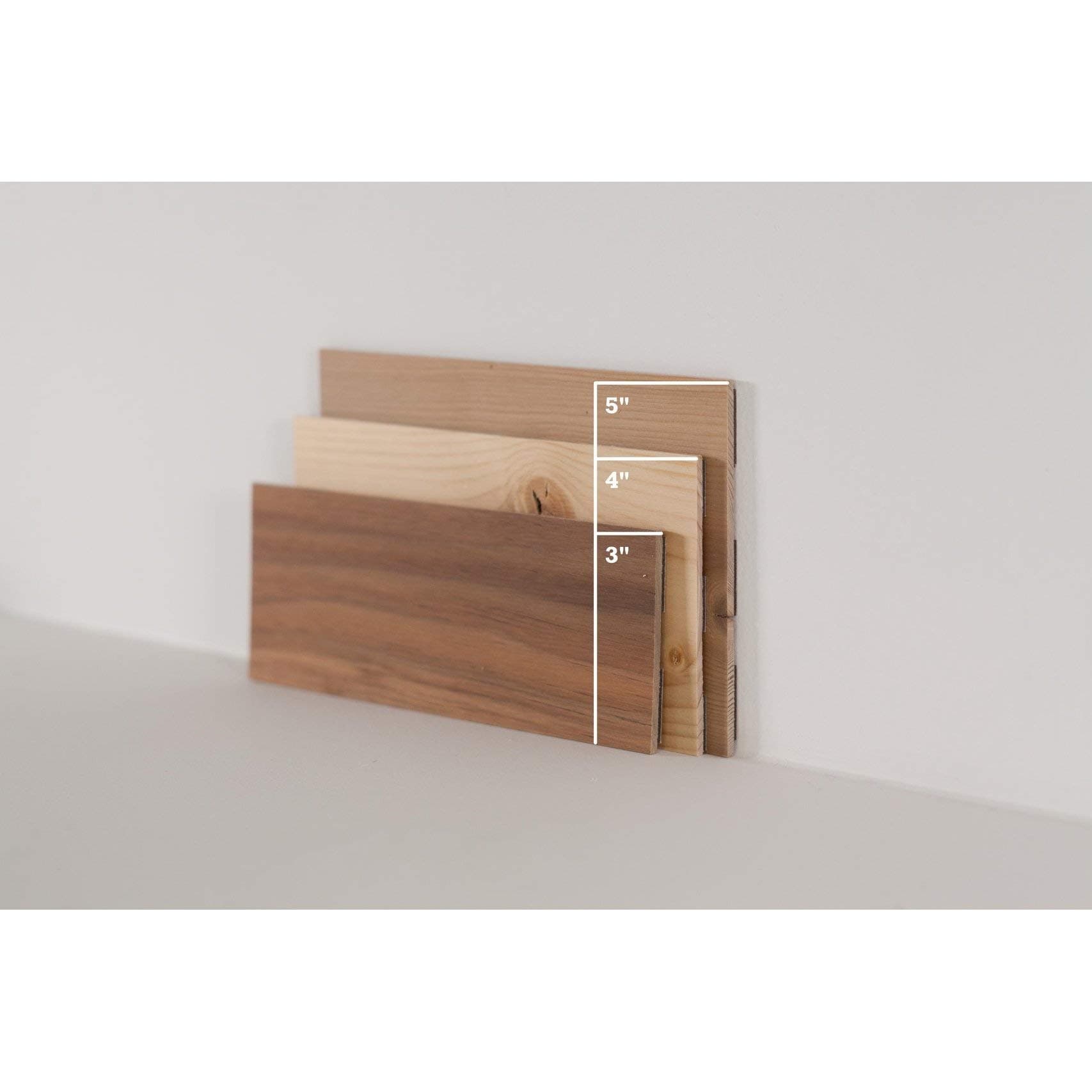 DIY Reclaimed Wooden Wall Planks - Simple Peel & Stick Wall Covering Application for DIY Accent Wall & Home Improvement - Modern, Premium Wall Paneling (Sample Pack) (River Planks)