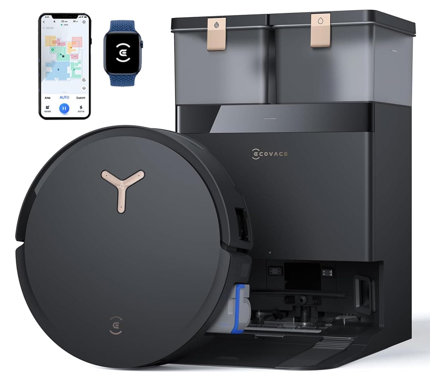 DEEBOT X8 PRO Omni 2 in 1 Robot Vacuum Cleaner & Mop,2025 Launch,18000Pa,6400 mAh Battery,OZMO Roller Self-Wash Mopping,75° Hot Water Mop Washing,Auto Cleaning Solution,Hot Air-Drying,320 Mins