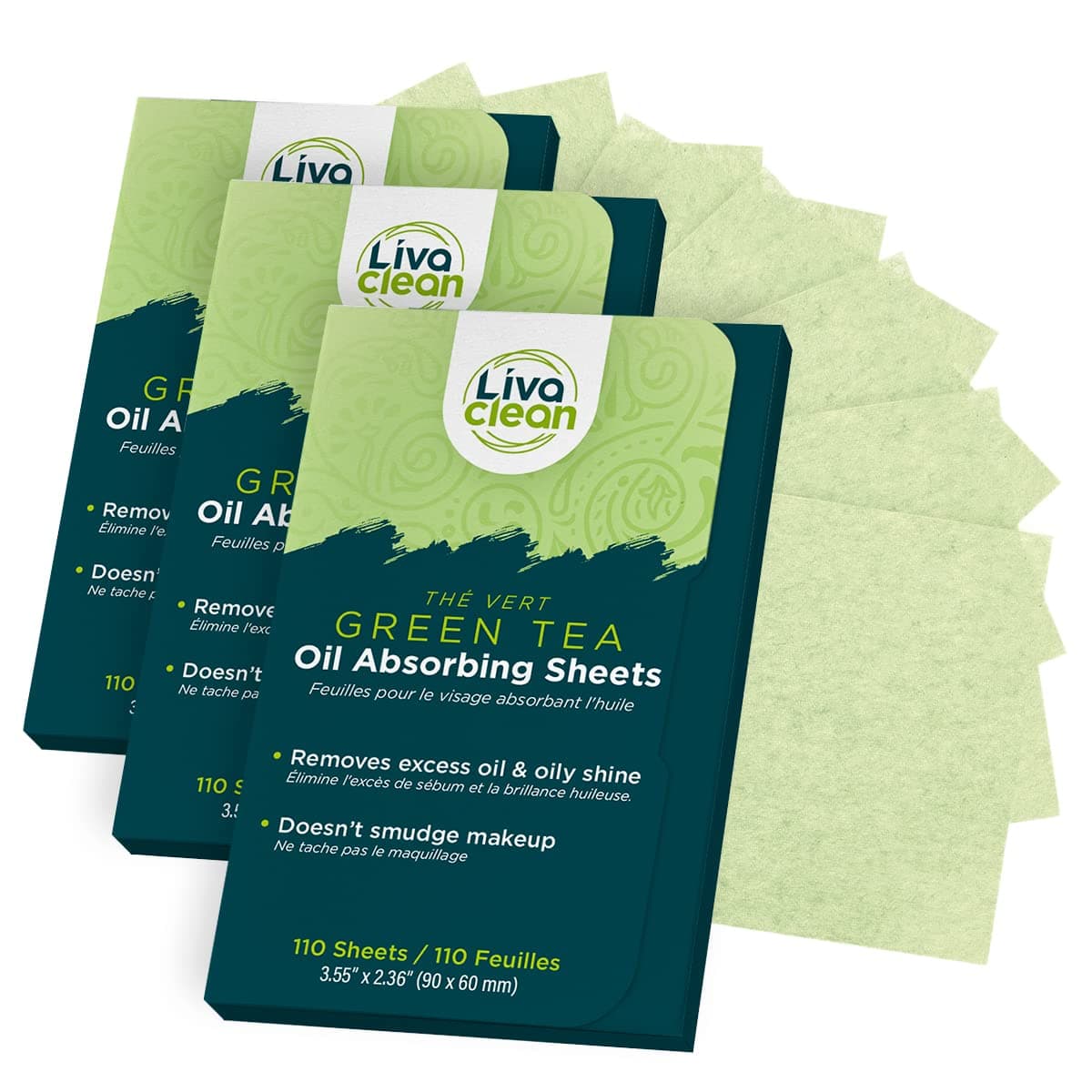 330 Sheets Oil Blotting Sheets for Face Natural Green Tea Charcoal Blotting Paper for Oily Skin Control Oil Absorbing Sheets for Face Blotters Blot Papers for Makeup Oil Sheets for Face Wipes Remover