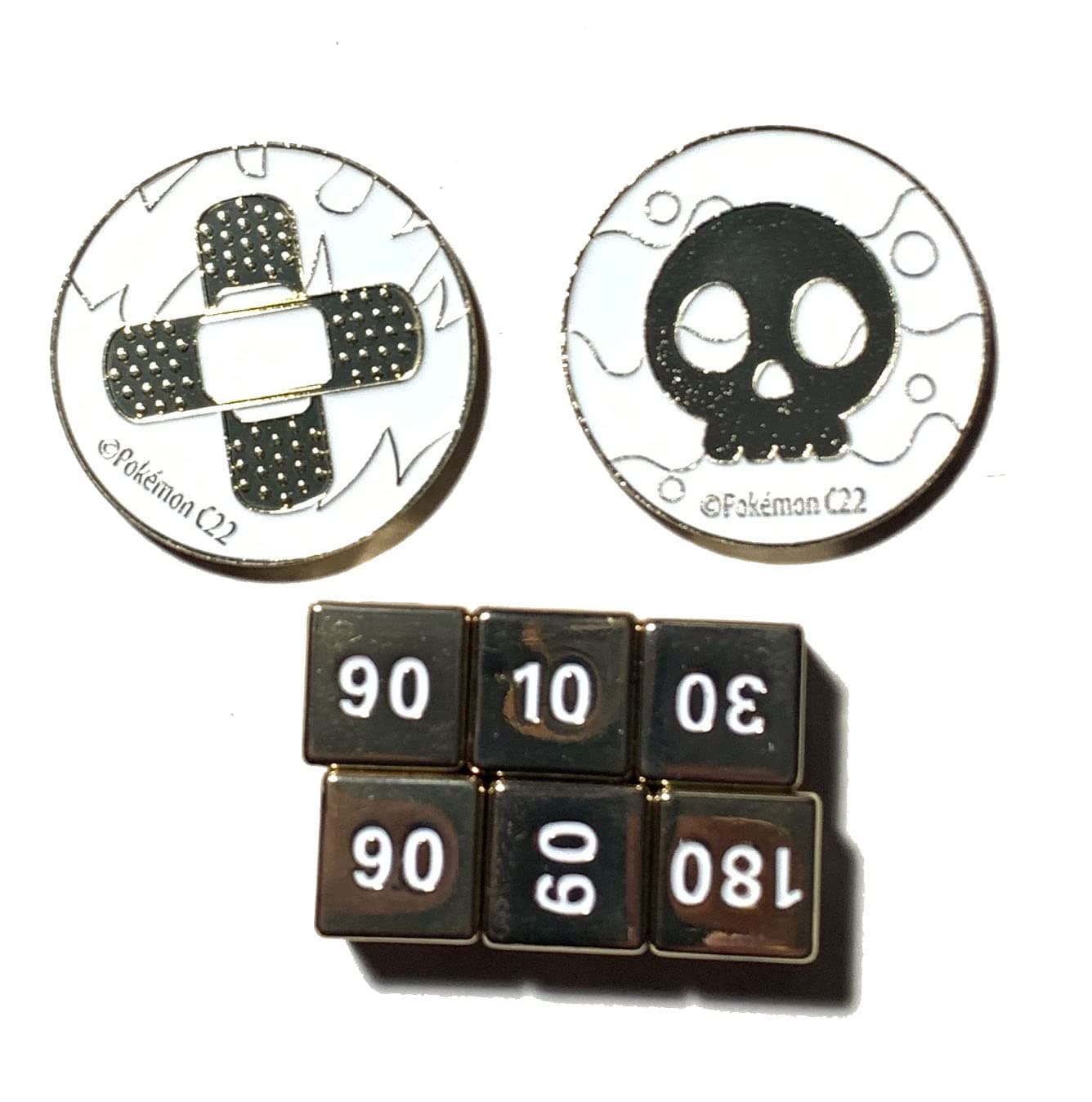 Pokemon - Metal Damage Counter & Poison/Burn Markers - Charizard Ultra Premium Collection