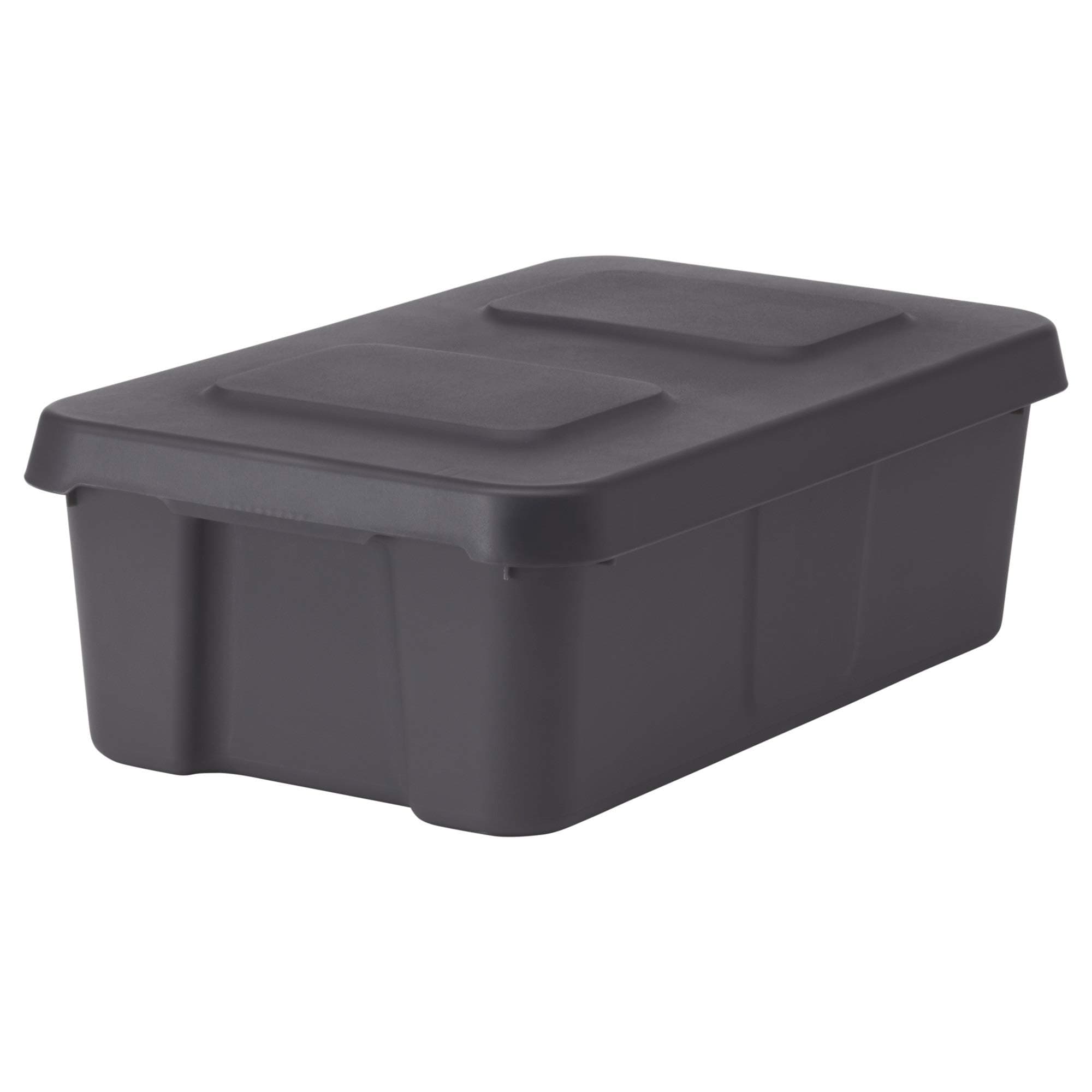 IKEA.. 102.923.62 Klämtare Box with Lid, Indoor/Outdoor, Dark Gray