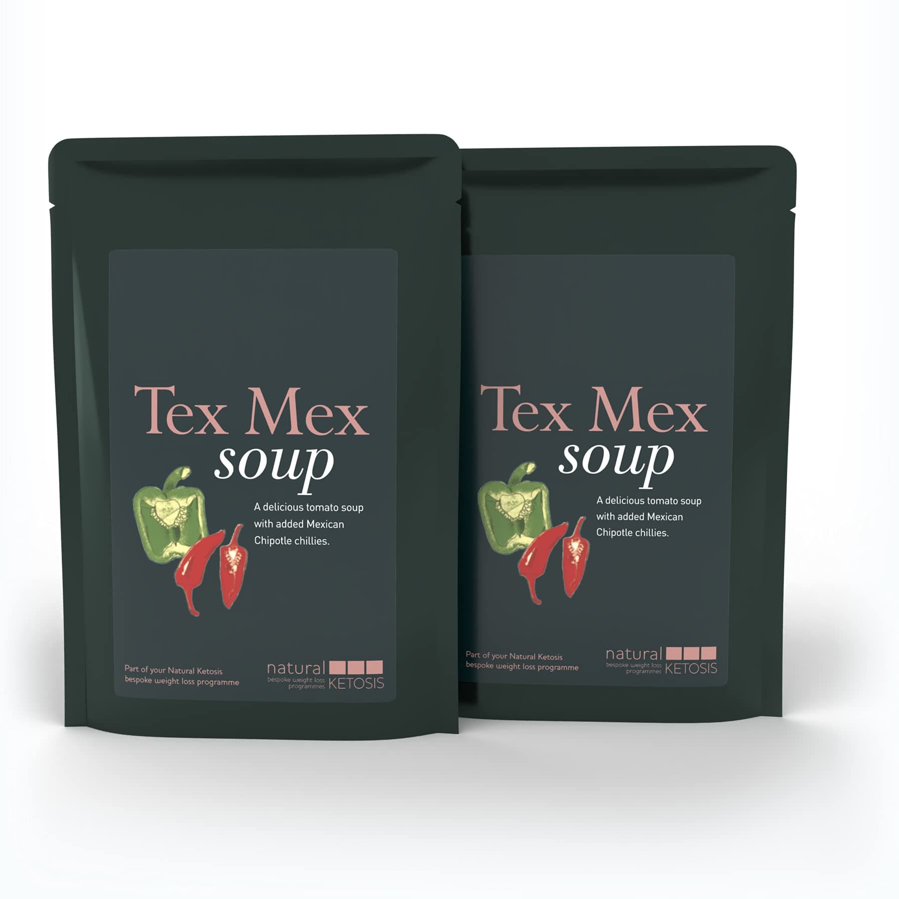 Tex Mex Soup (2-Pack of 250g portions) by Natural & Low Carb Kitchen | Easy Ready-to-Eat Keto Lunch | Gluten Free, Dairy Free, Nut Free, Keto, Low Carb