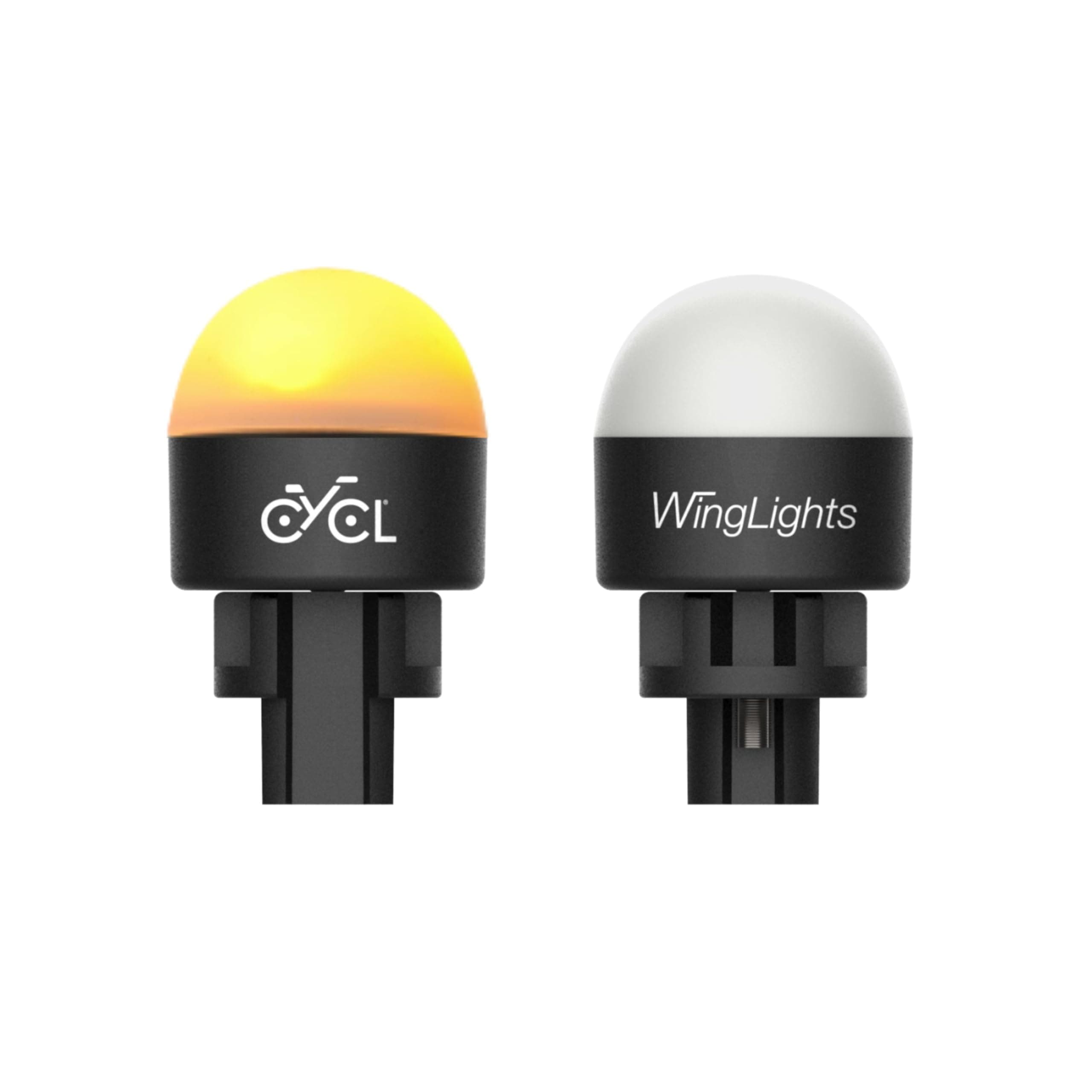 CYCL WingLights Pop for e-Scooters Bie Arrows and Electric Scooter | Turn Signals Compatible with Rising Moon Profile Handlebars | Battery Charged Orange LED Flashing
