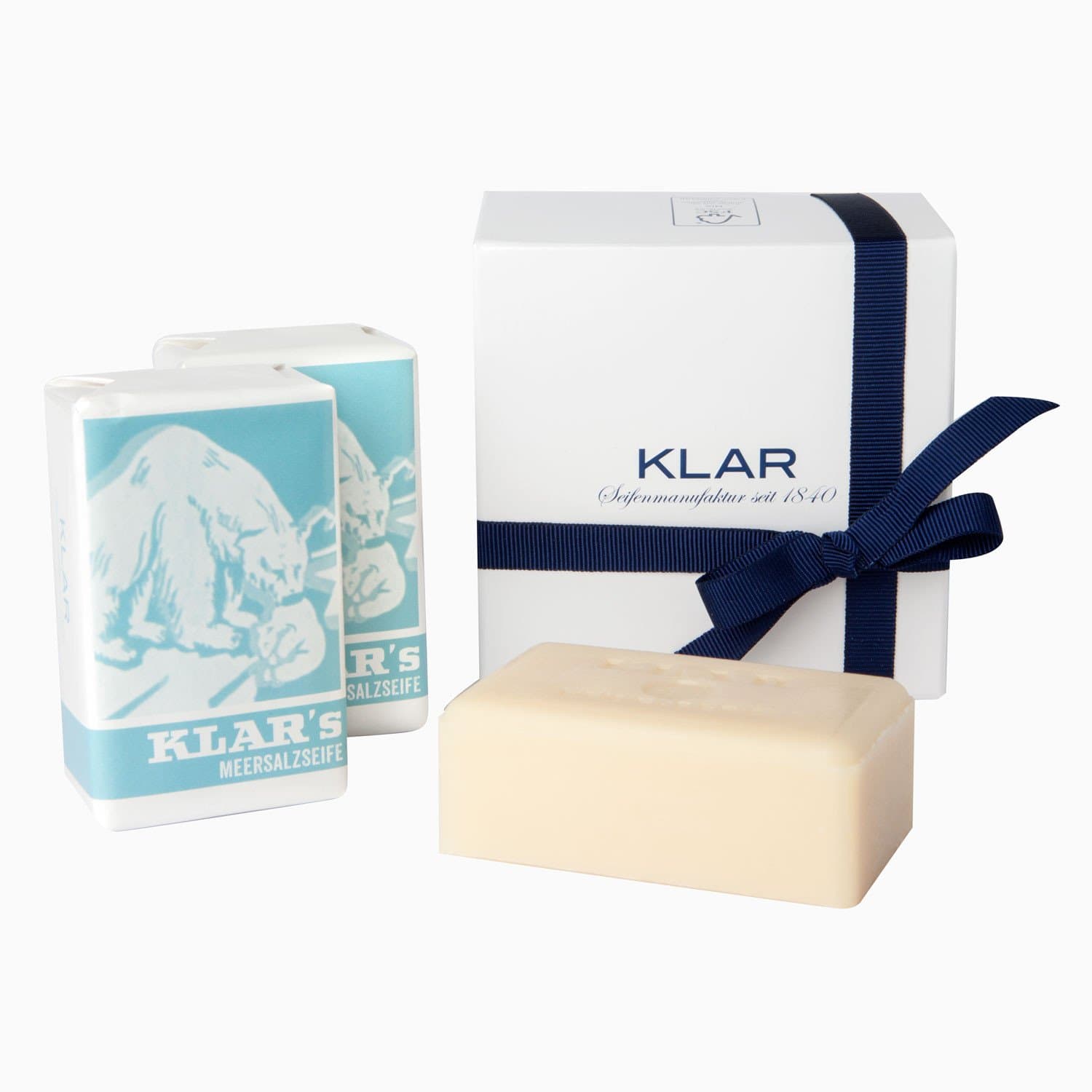 Klar's Meersalzseife, Soap with sea salt, 100 g